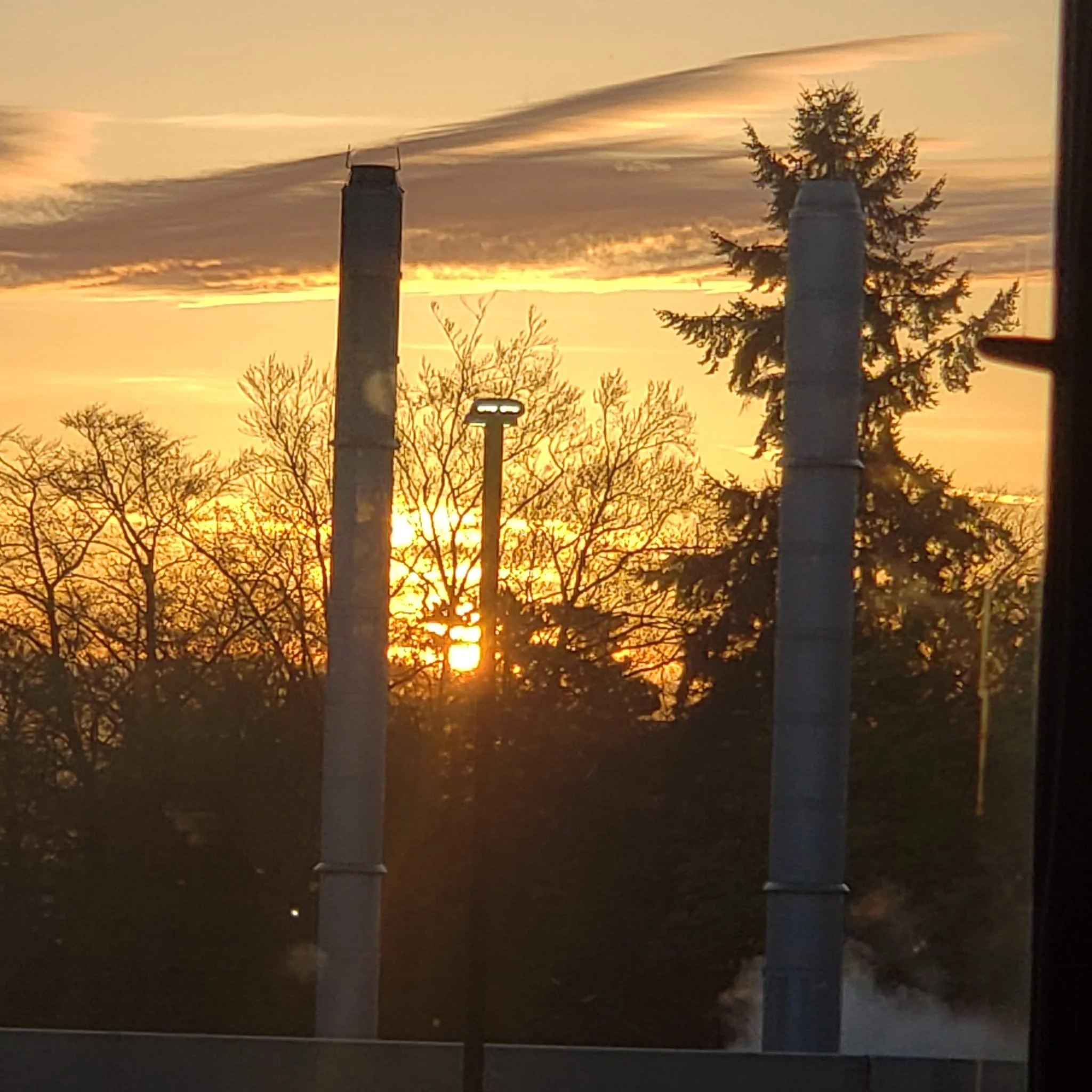 Beautiful sunrise from Tacoma General
