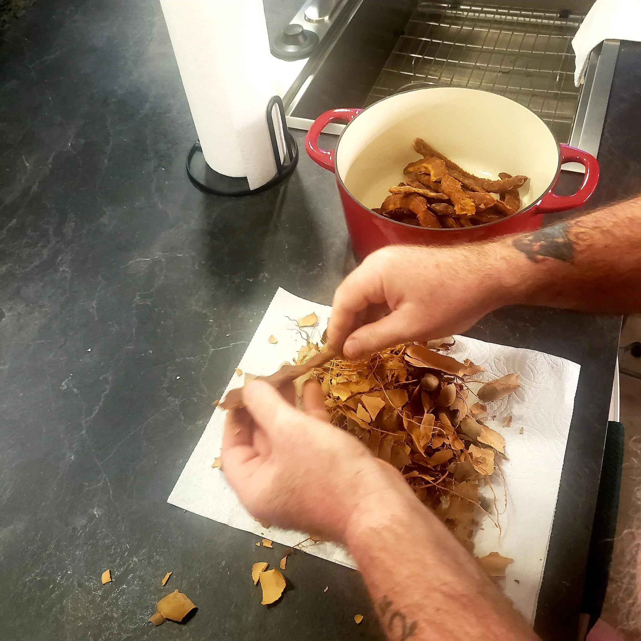 2024 rings in a new  Sous-chef in the house. Preparing 
Tamarino  paste for the future