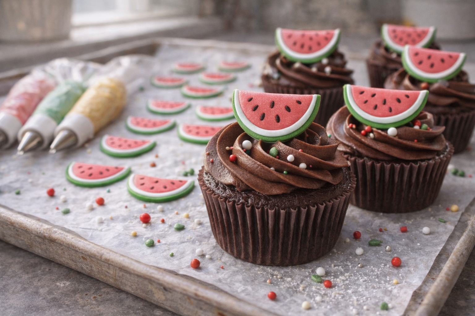 Summer Watermelon Slice Royal Icing Transfers Digital, Cookie Decorating Template, Printable Design, Icing Practice Sheet, Craft Project