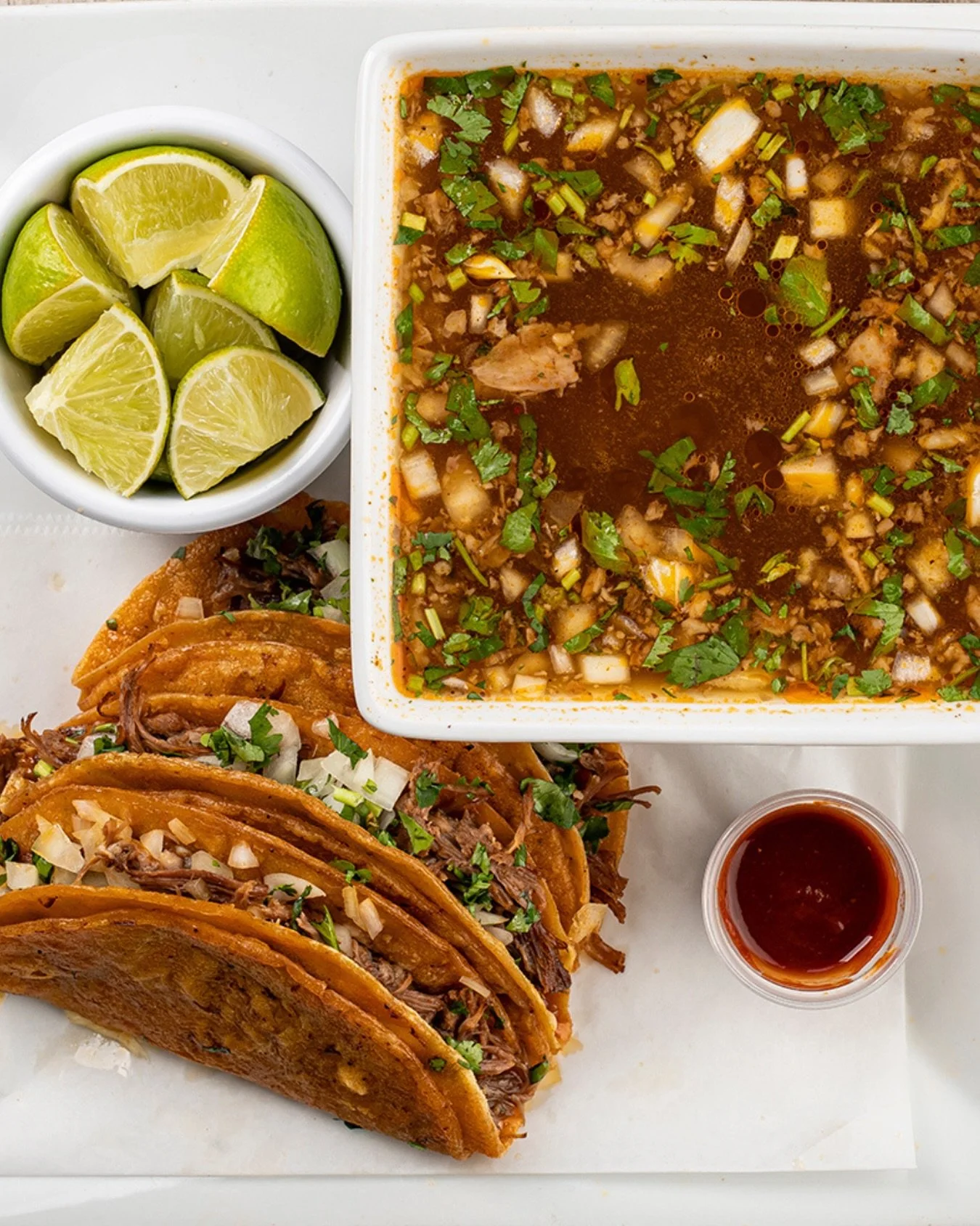 After work energy = this plate + a cold drink 🍹

Tell us your go-to combo 👇

#dinnerplans #taqueriaaurora