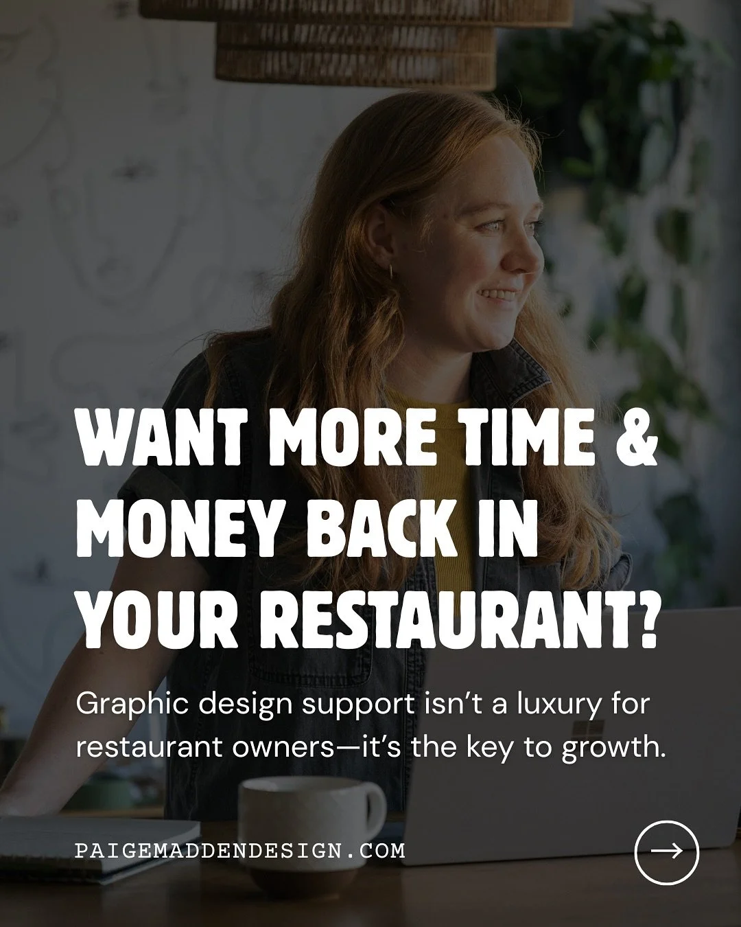 Running a restaurant is hard enough &mdash; your marketing &amp; branding shouldn&rsquo;t add to the stress. 

Outsource your graphic design needs and get polished menus, signage, social media, and more, without the hassle or full-time cost. 

Save t