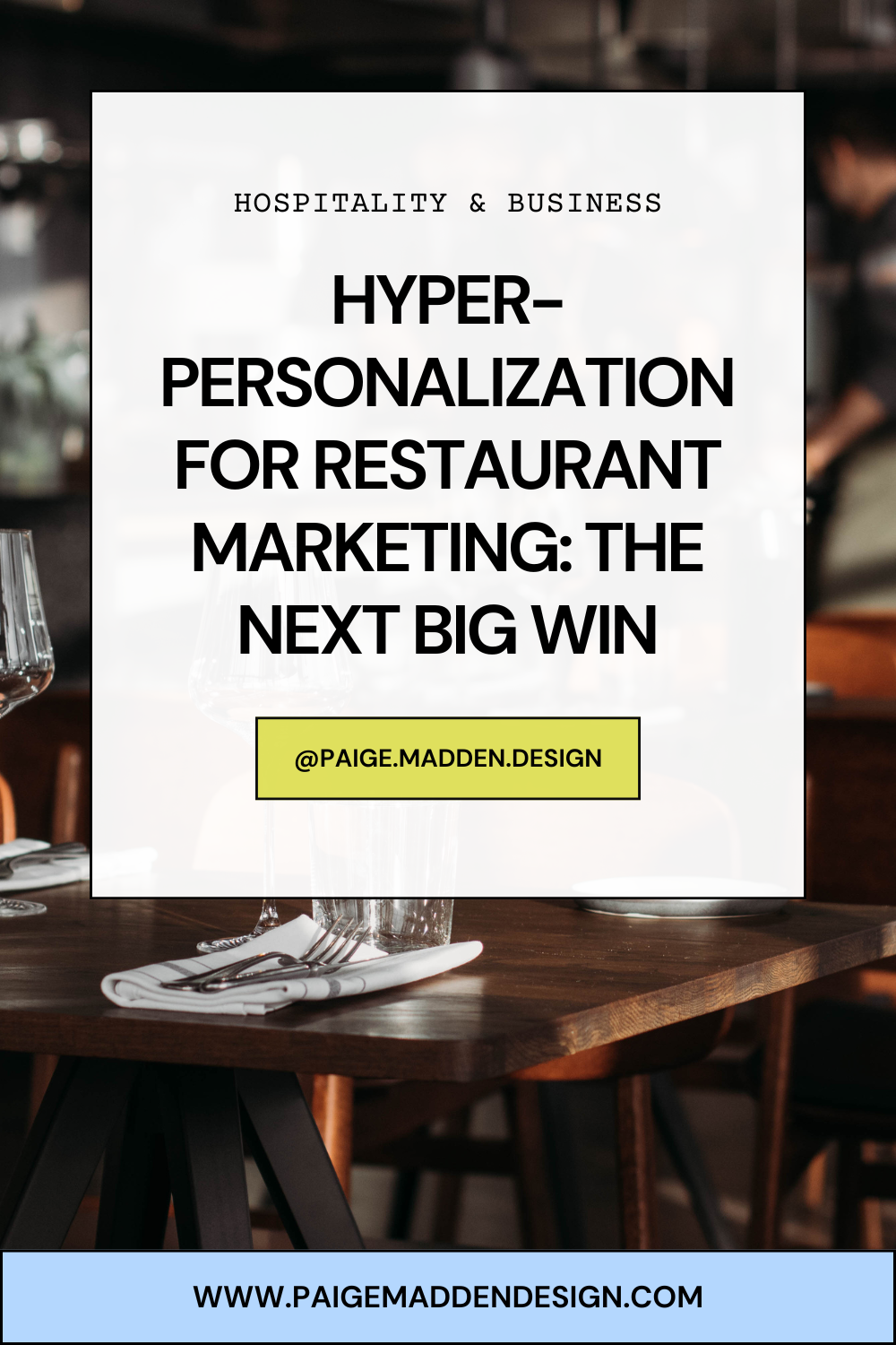 Hyper-Personalization for Restaurant Marketing: The Next Big Win