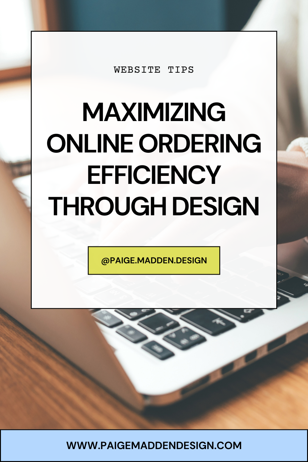 Maximizing Online Ordering Efficiency Through Design