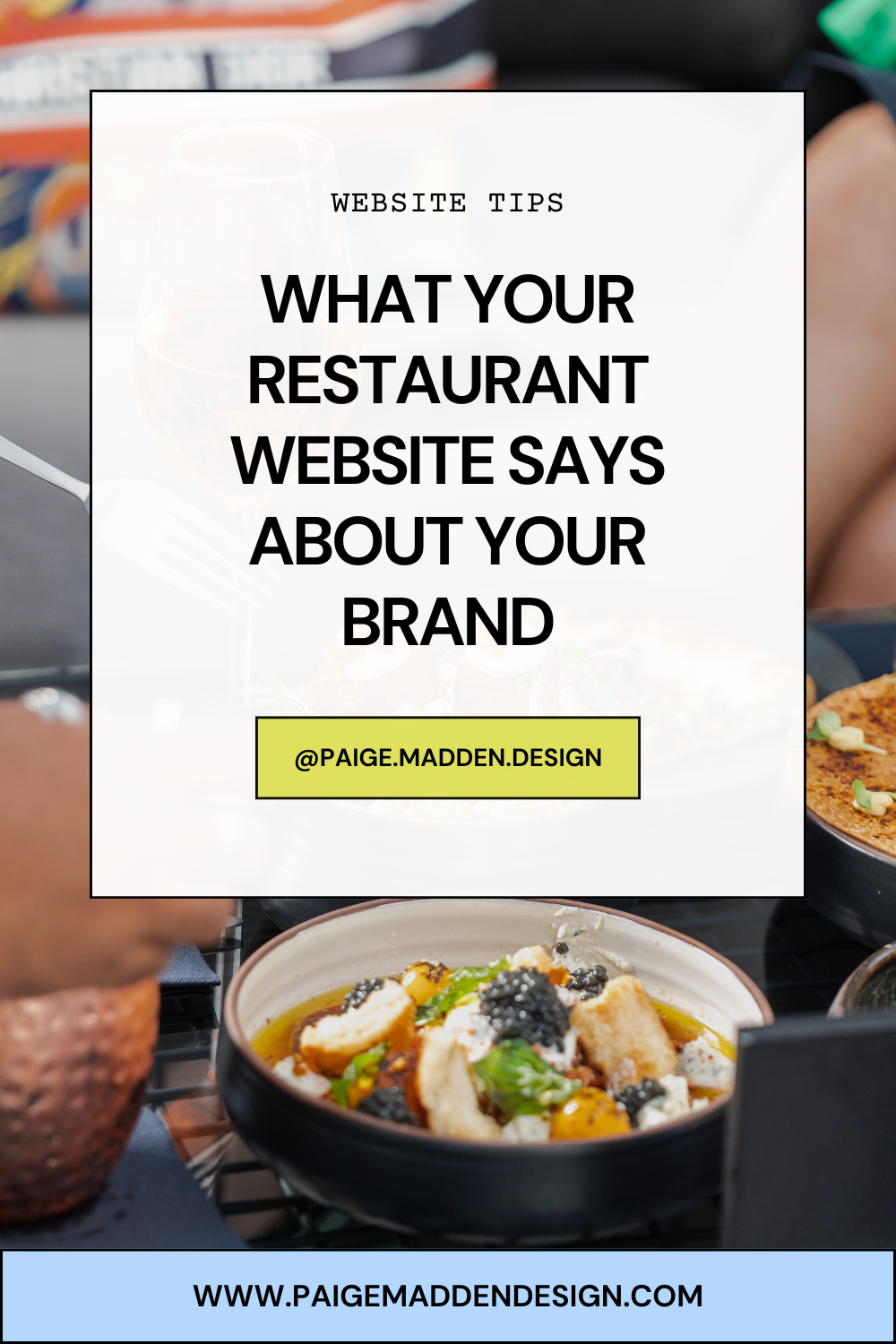 What Your Restaurant Website Says About Your Brand