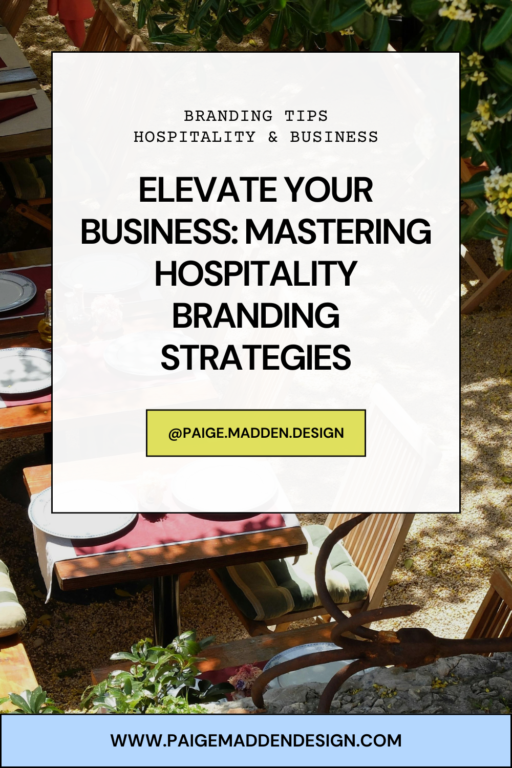Elevate Your Business: Mastering Hospitality Branding Strategies