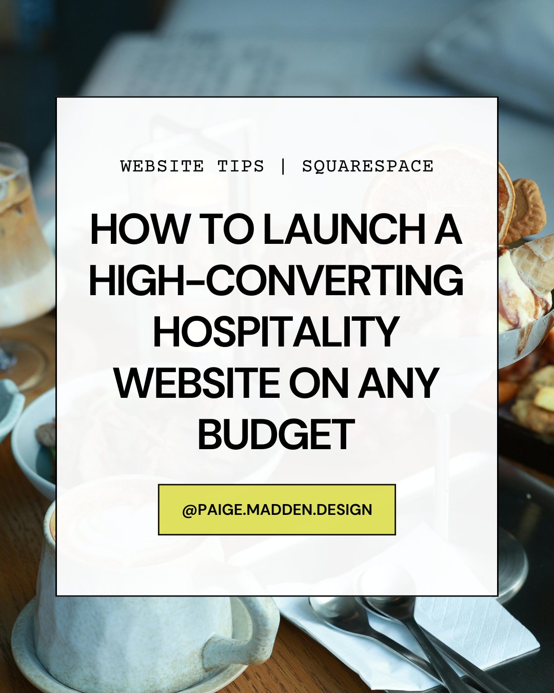 Turn more lookers into booked guests&mdash;even if your &ldquo;web budget&rdquo; is basically the wine list. 🍷

If you run a restaurant, bar, or boutique stay, your website should feel like your space, load fast on mobile, and make it ridiculously e
