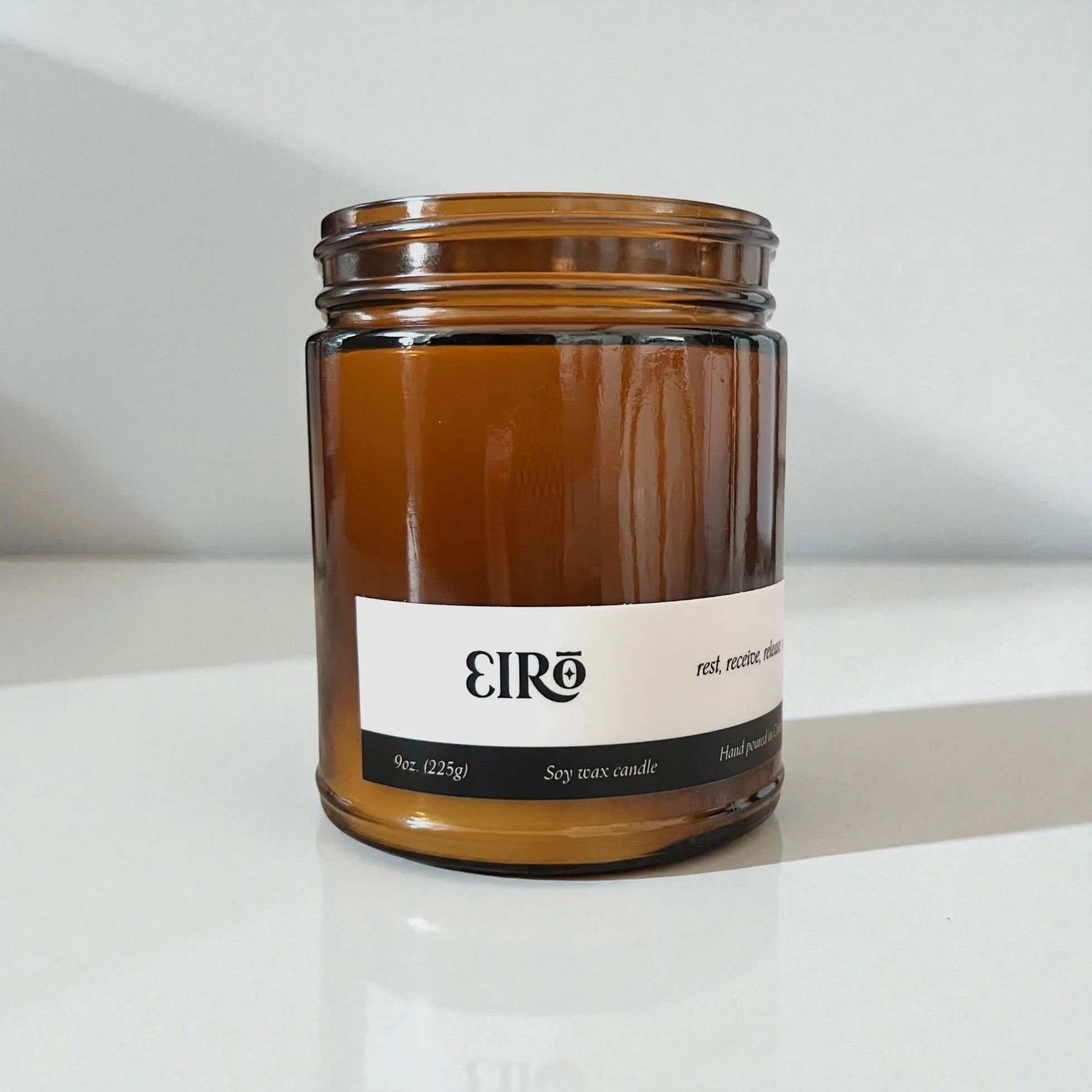 EIRO 9oz Amber Glass Jar