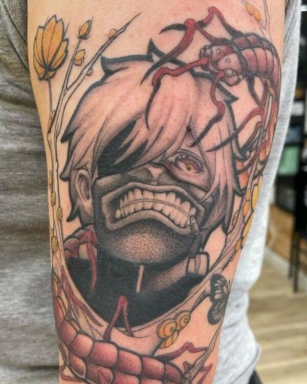 Tokyo ghoul 

Mostly healed with the color recently added
Thank you for looking :)