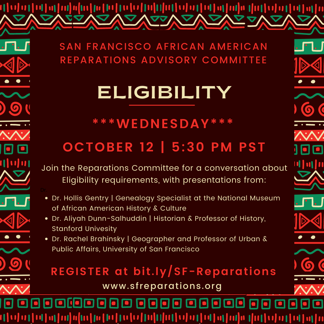 October Reparations Committee Meeting