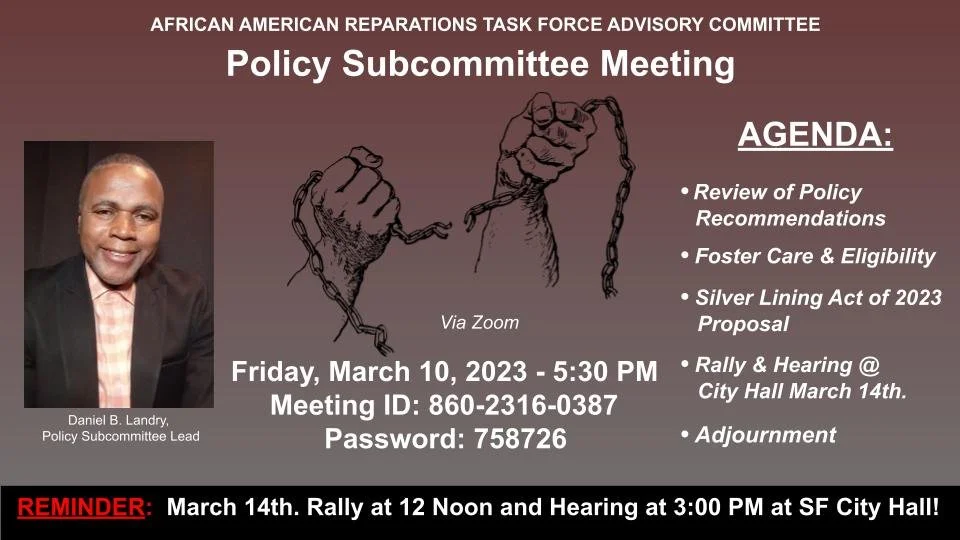 March Policy Subcommittee Meeting