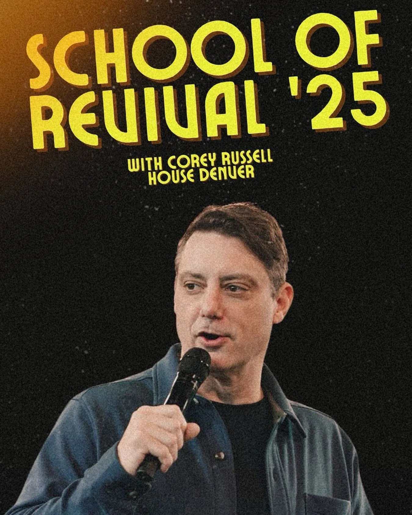 Corey Russell is with us today live at 12pm (MST) for our last open week session of School of Revival ‘25!
Corey carries a prophetic voice for revival in this hour and will be training and activating us in prayer during today’s session.