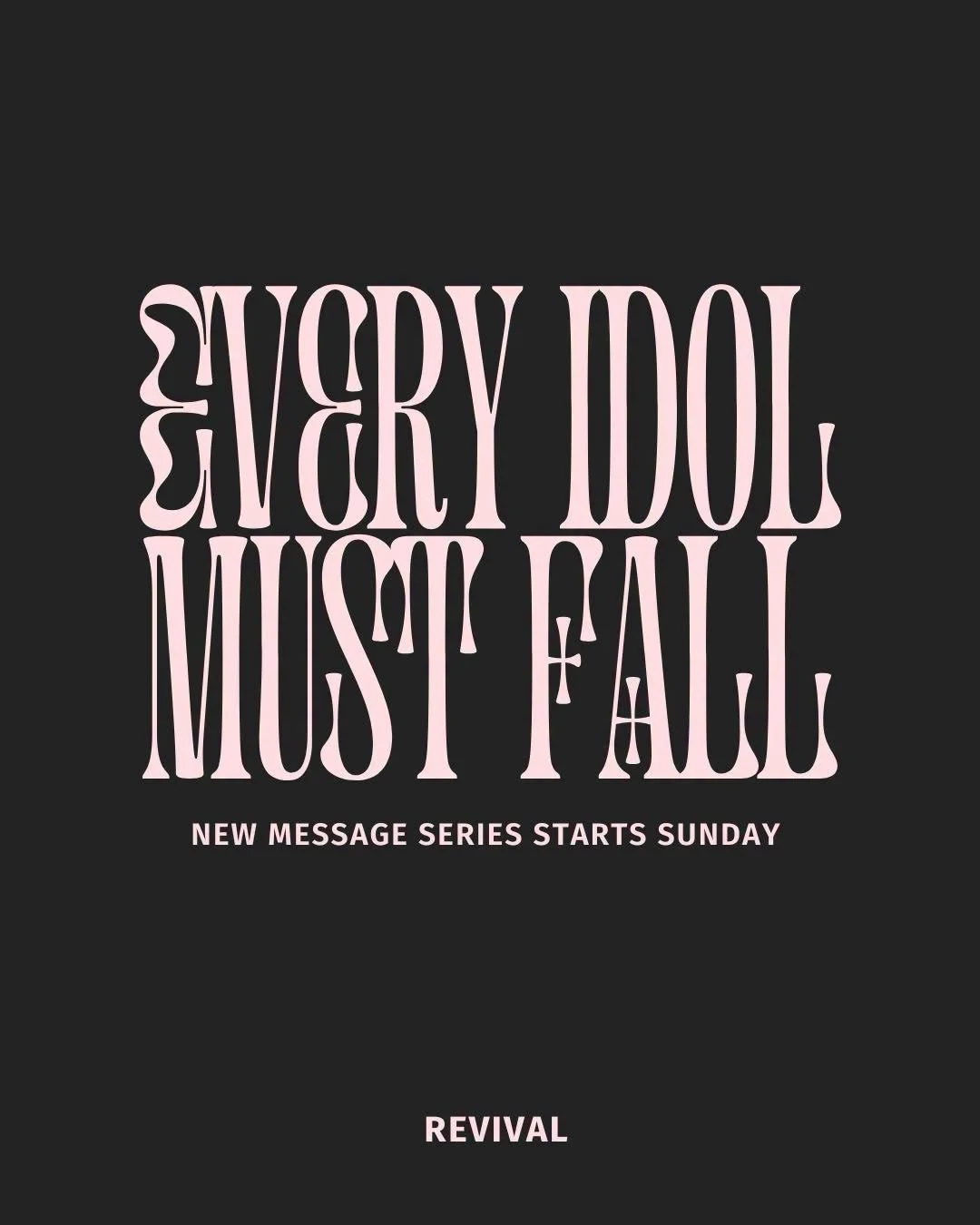 New series starts tomorrow🔥

Some things have taken up space in our hearts that only God was meant to fill. This Sunday, we&rsquo;re confronting it.

Every Idol Must Fall.

Not halfway. Not eventually.
Fully surrendered. Fully free.

Come expectant.