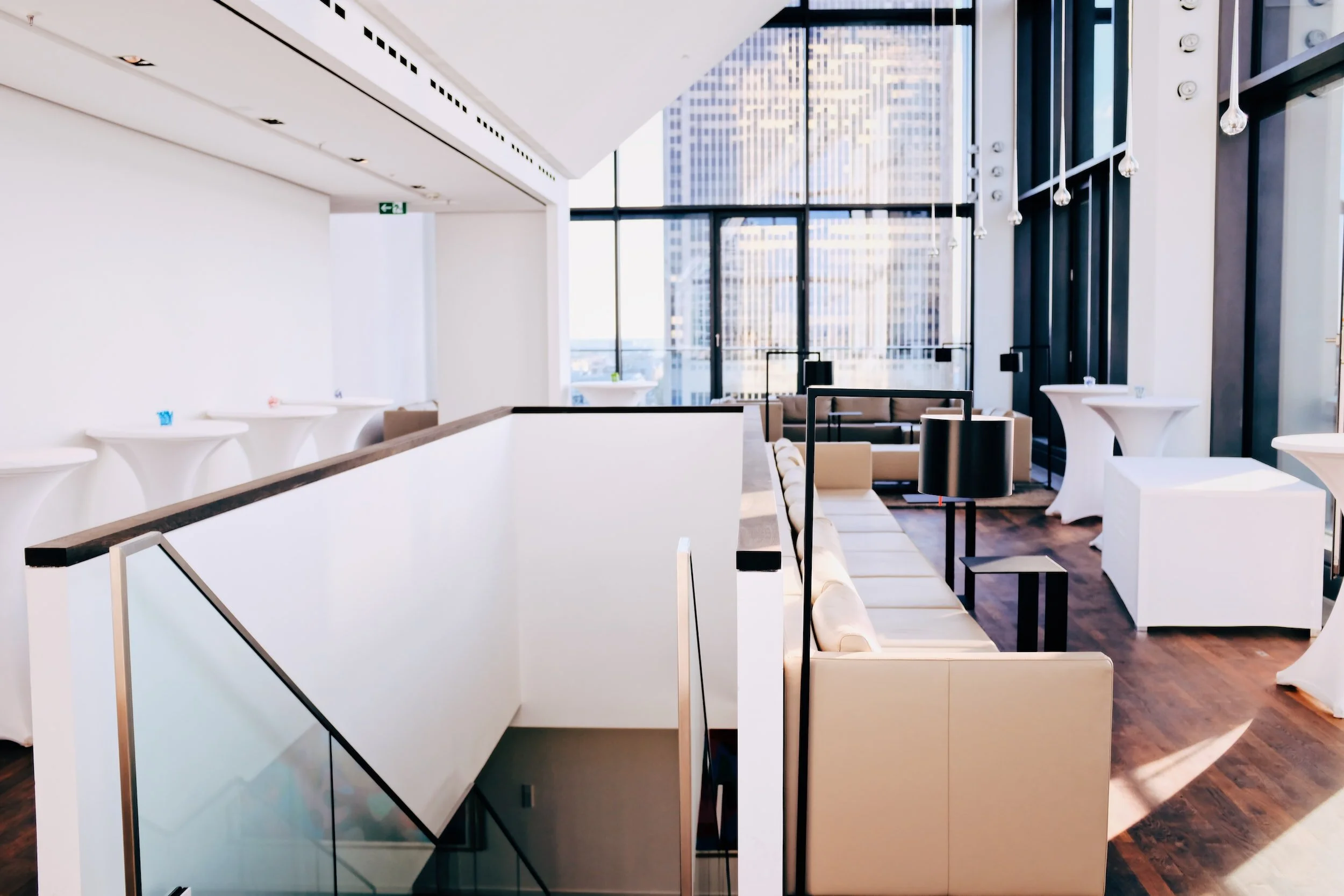 Perfect composition of a city condo interior.