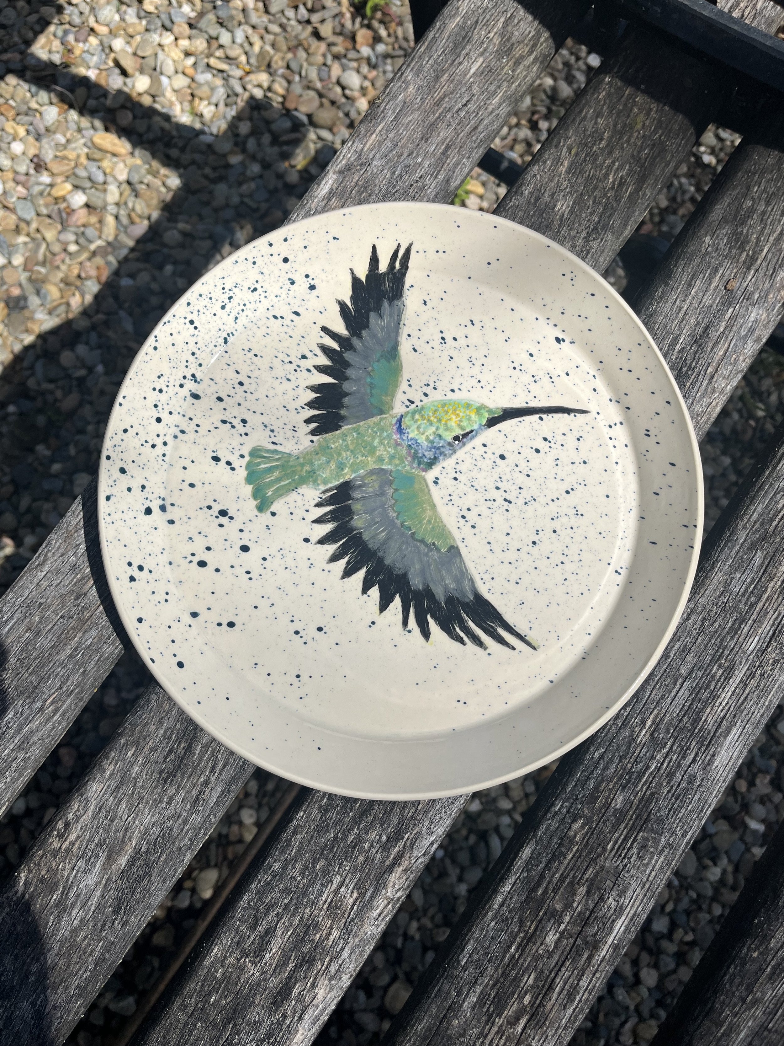 Hummingbird plate