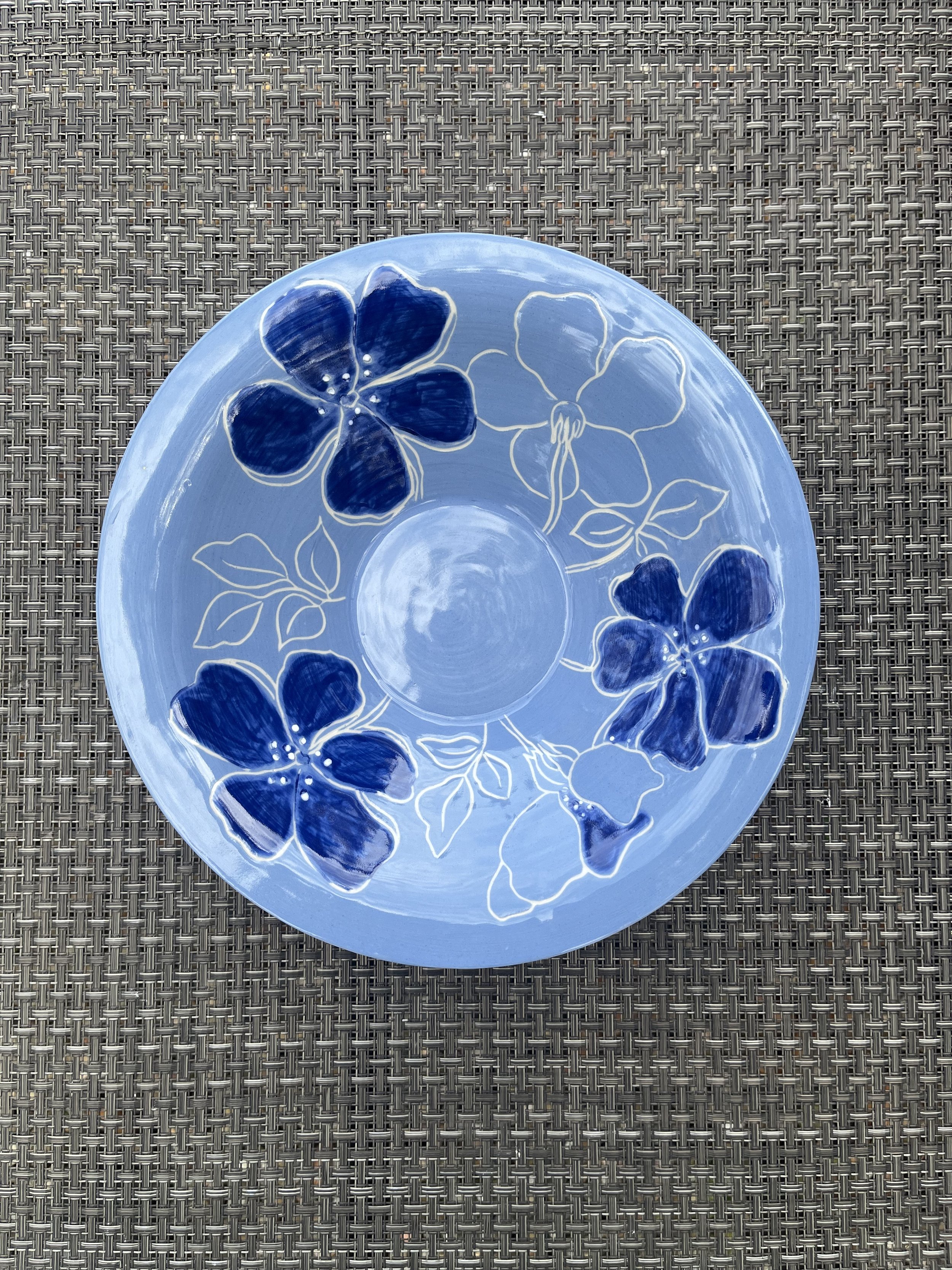 Blue on blue Bowl