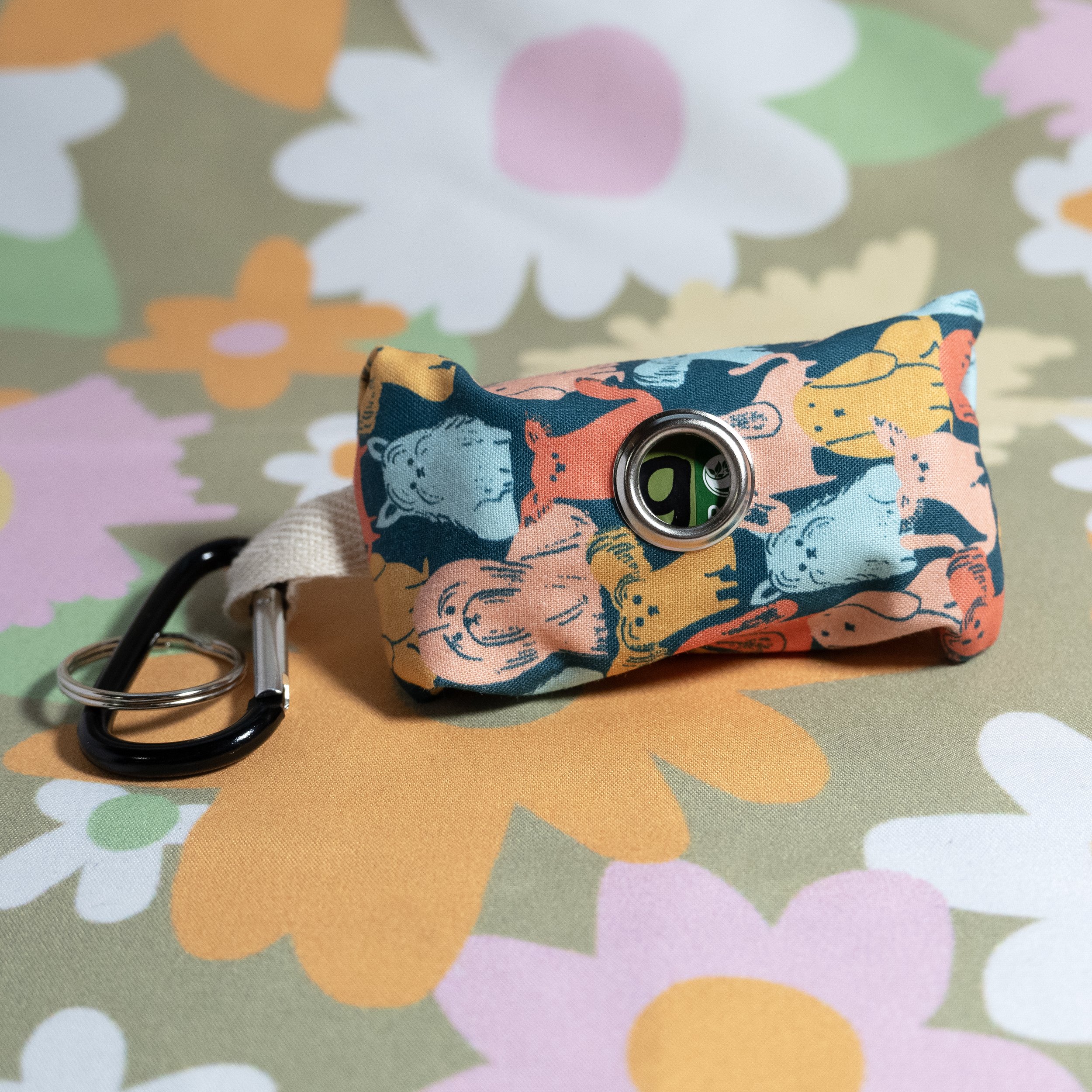 Assorted Colorful Dogs Poop Bag Holders
