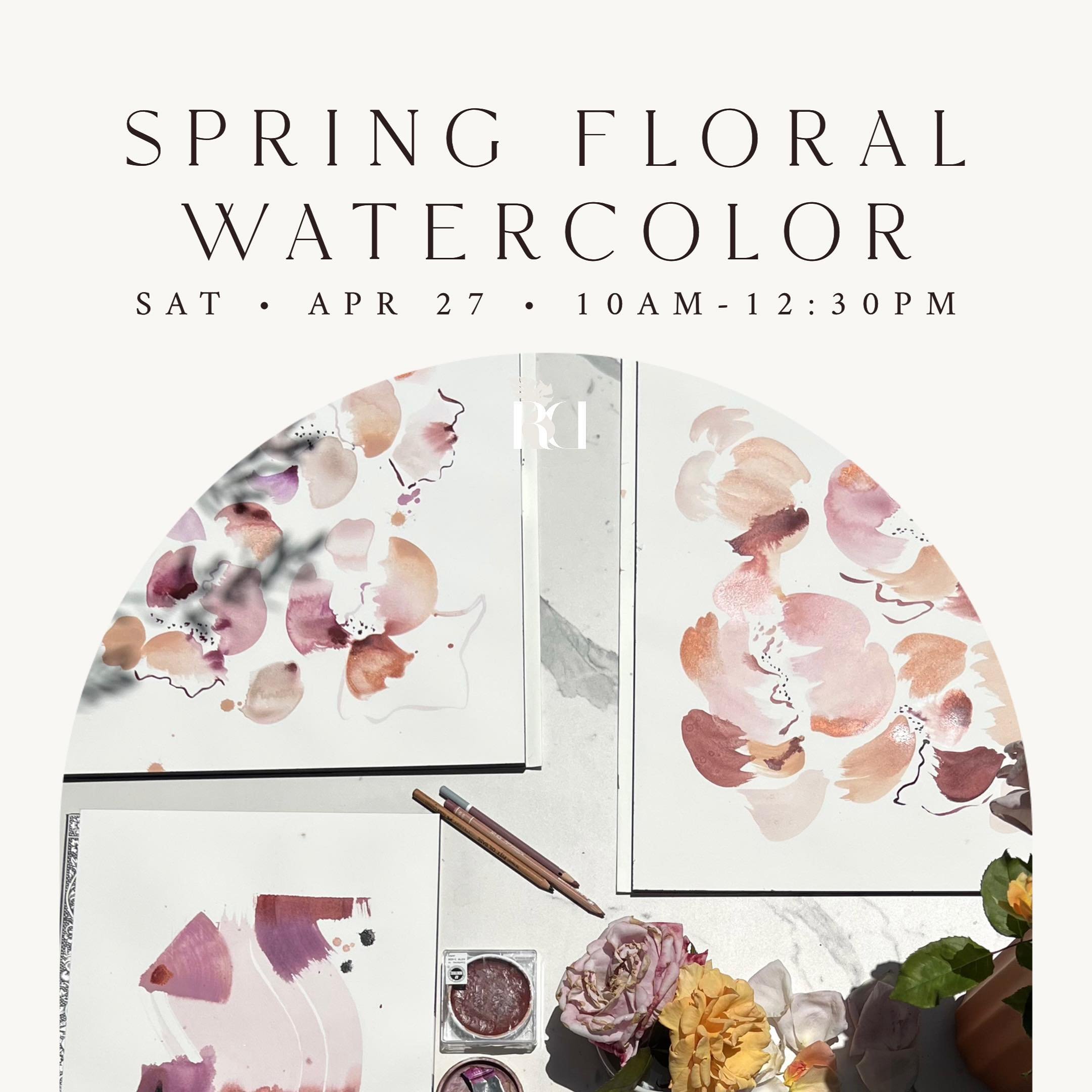 SPRING FLORAL WATERCOLOR

Saturday, April 27, 2024
10:00 AM - 12:30 PM
Los Feliz

Come paint flowers in our garden! The roses will be starting their first bloom of the season, and we will have a variety of arrangements and books from which to draw in
