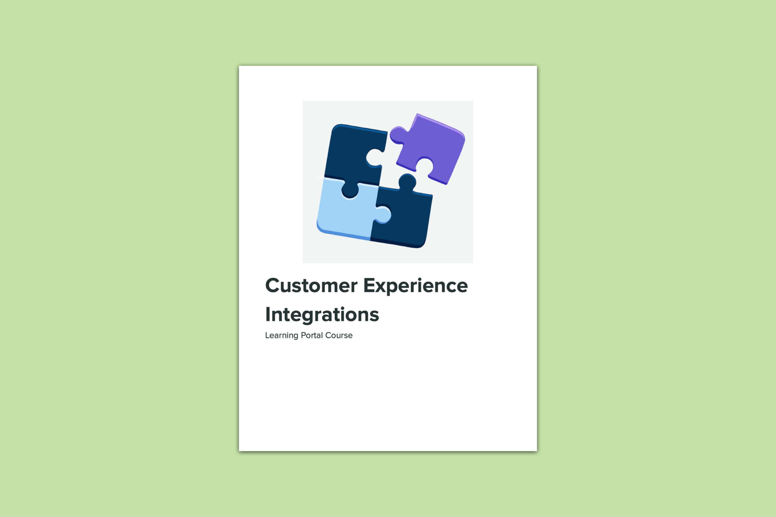 Customer Experience Integrations Docs