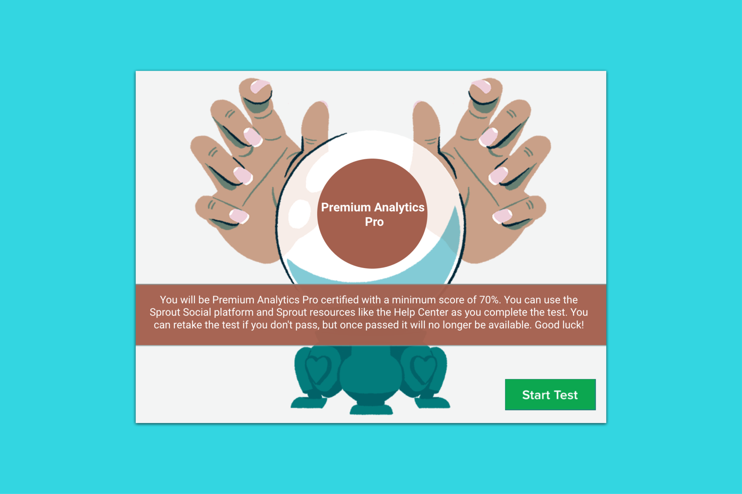 The Premium Analytics Pro cert test cover.