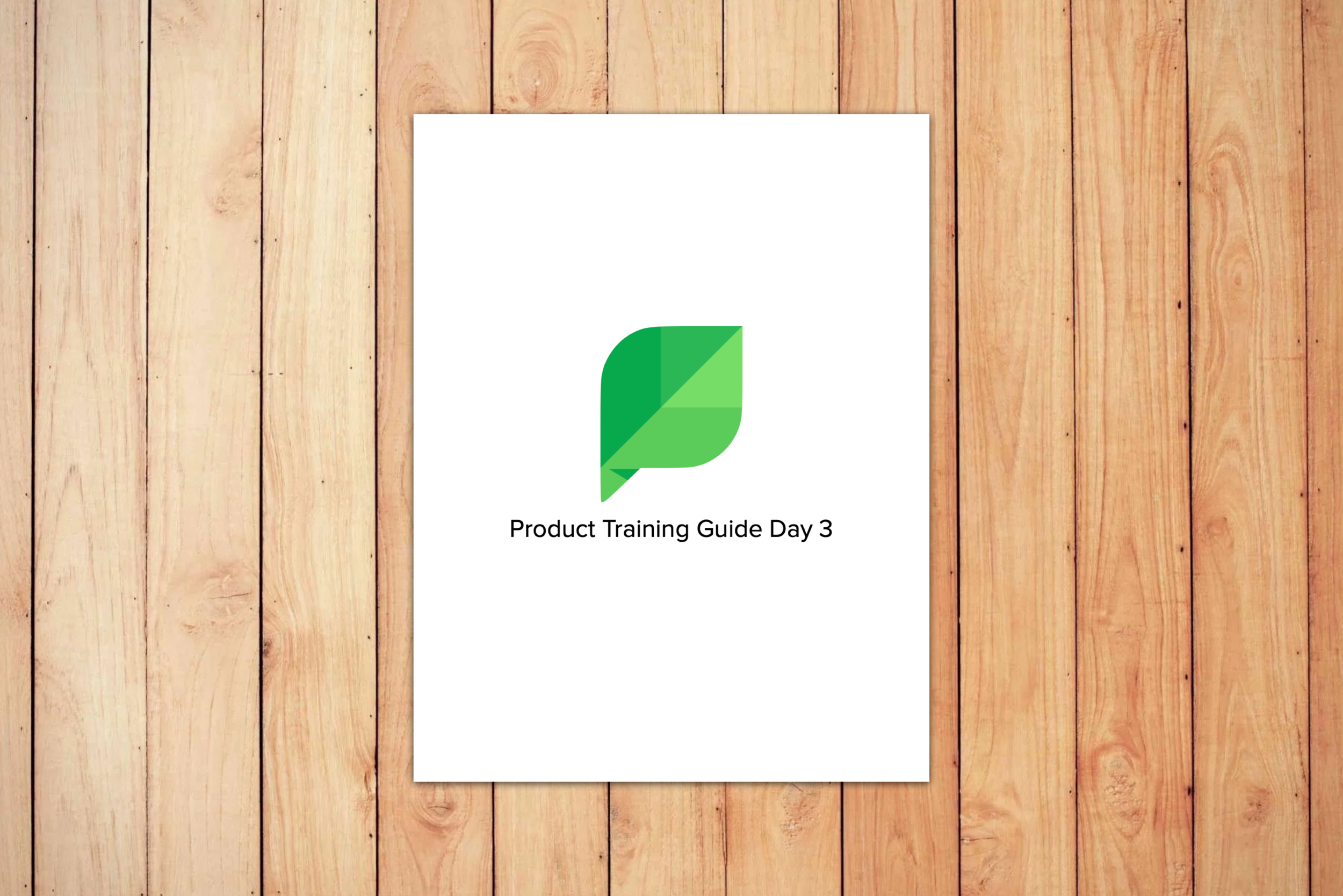 Product Training Guide Day 3