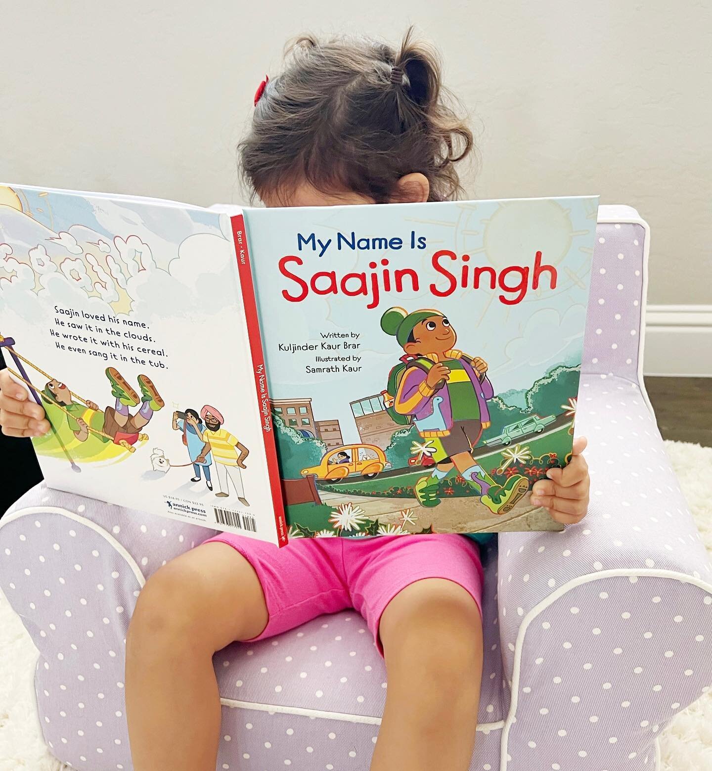 Reading Corner | My Name is Saajin Singh

We're continuing with our back to school theme and today's book is, &quot;My Name is Saajin Singh,&quot; written by Kuljinder Brar, illustrated by Samrath Kaur, and published by Annick Press.&nbsp;

How many 