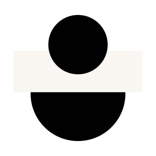Geometric drawing of an outline square with sections divided by vertical, horizontal, and diagonal lines.