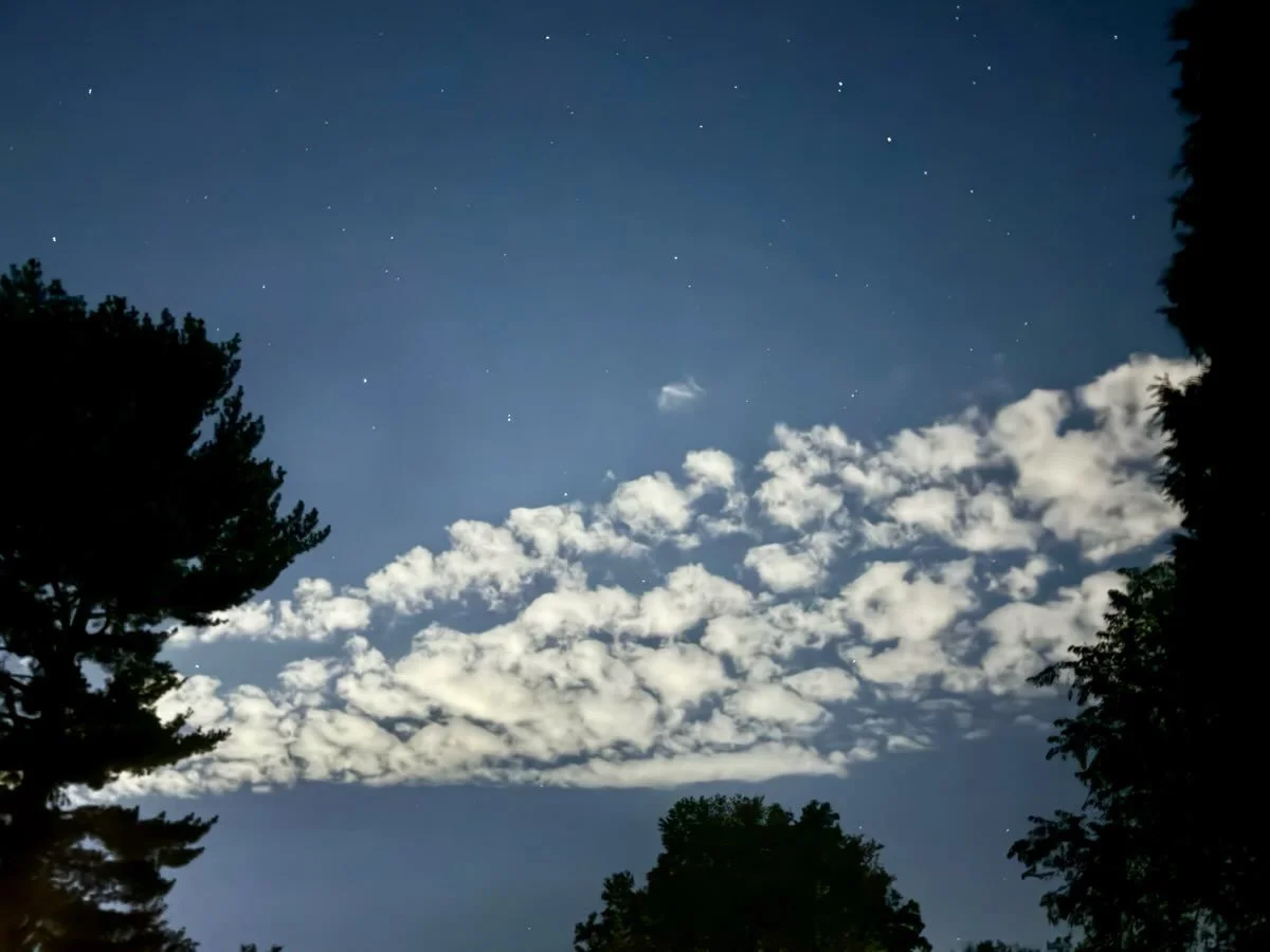 Weird sky formations last night.