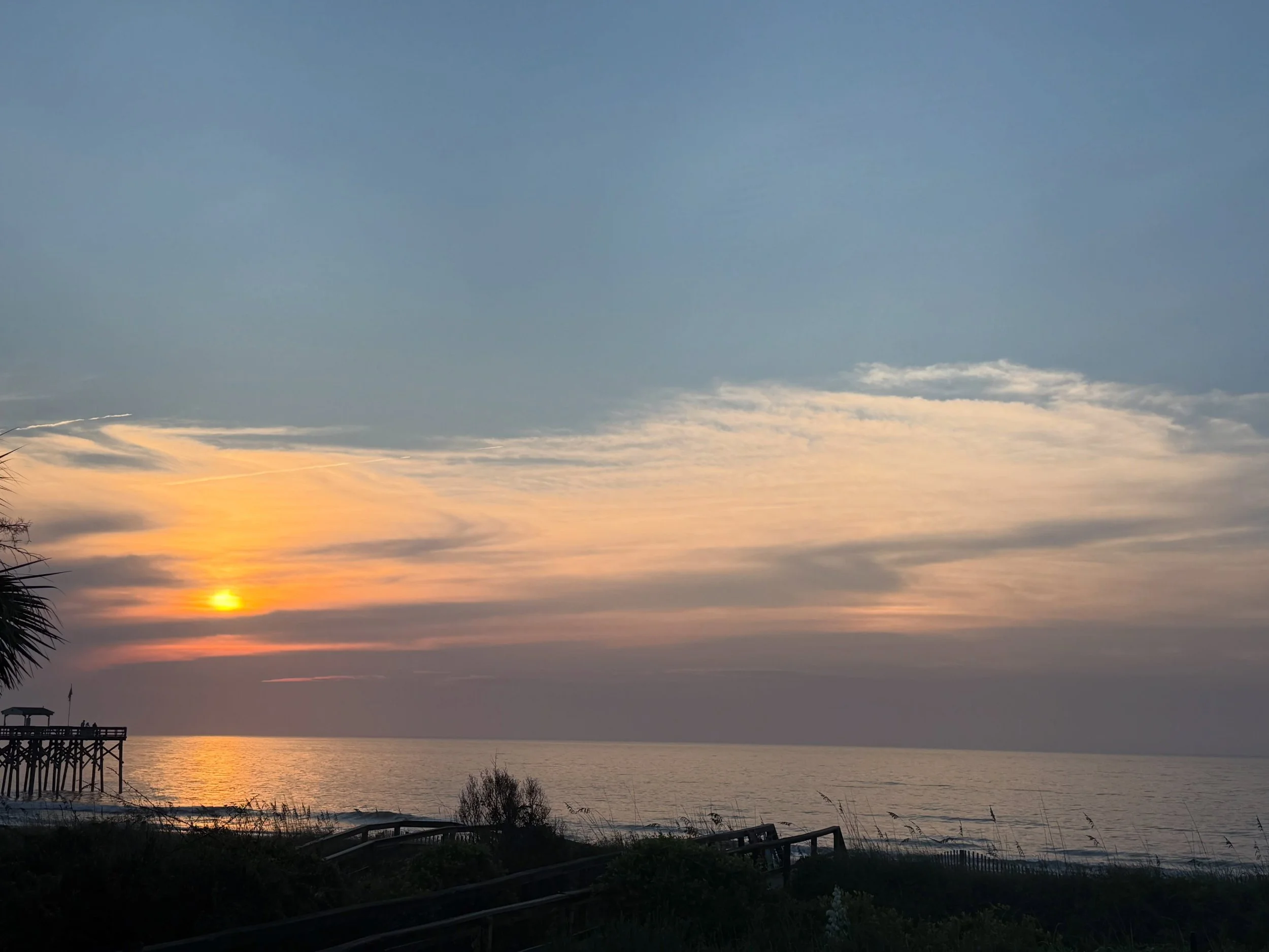 Early morning on the porch: Pawley&rsquo;s Island, SC.