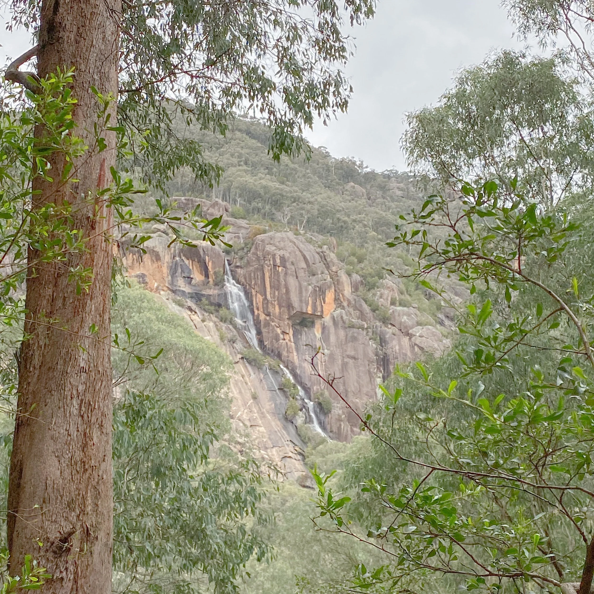 Blowering Cliffs Waterfall Walking Track Hike near Tumut and Kosciuszko