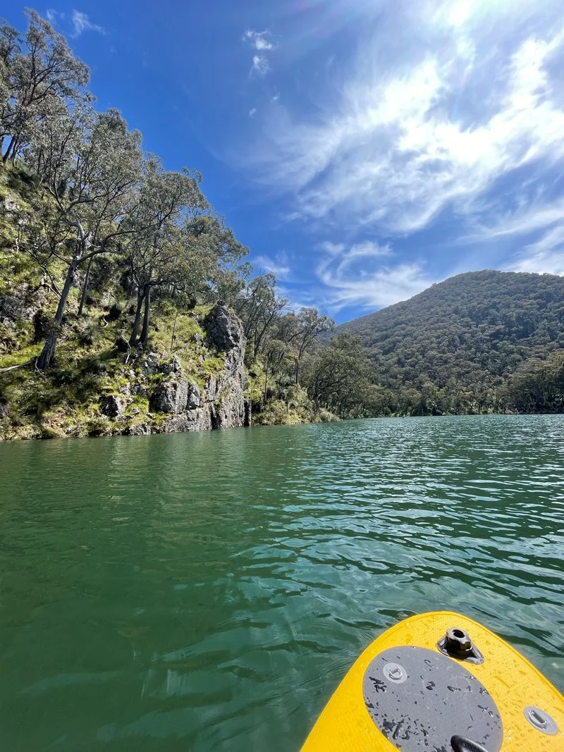 Kayaking on Blowering Dam near Tumut