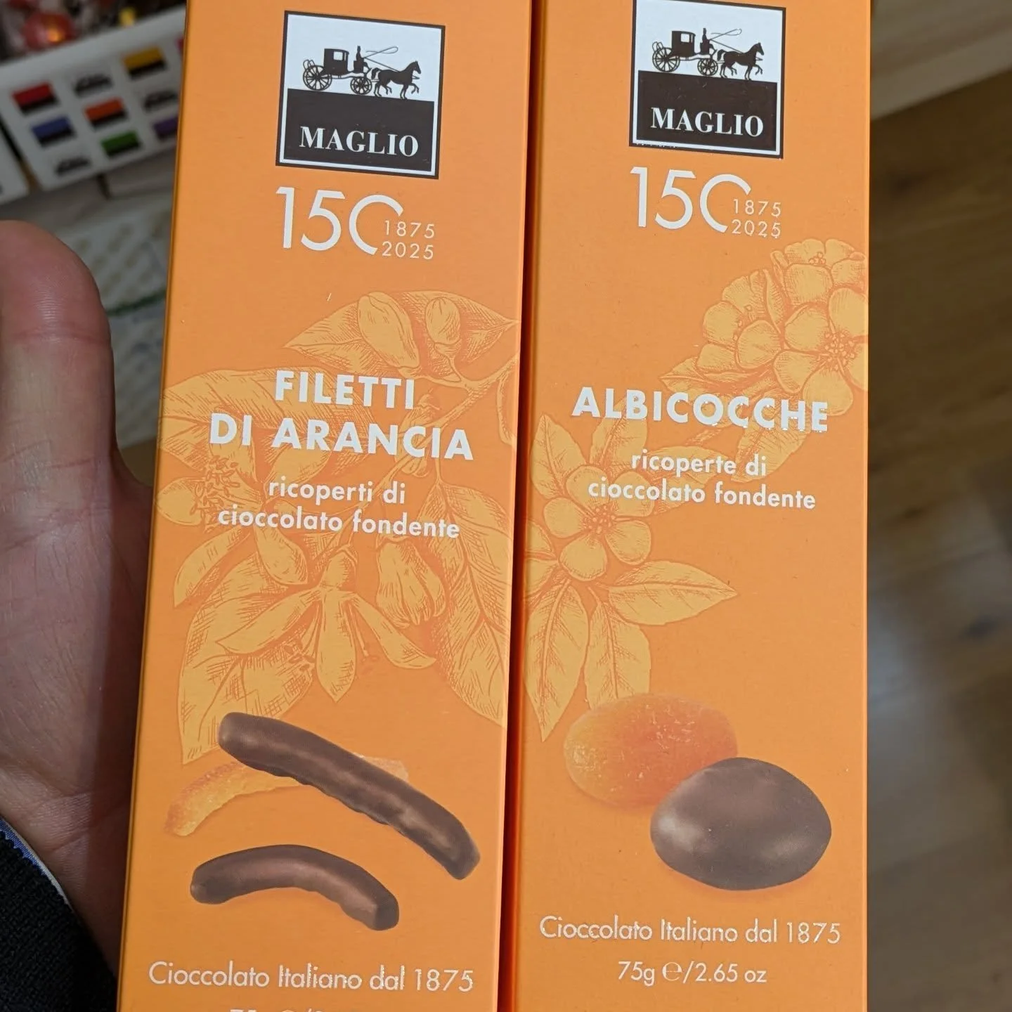 Frutta ricoperta di cioccolato Maglio. Prodotto premiato Tavoletta d'Oro 2021