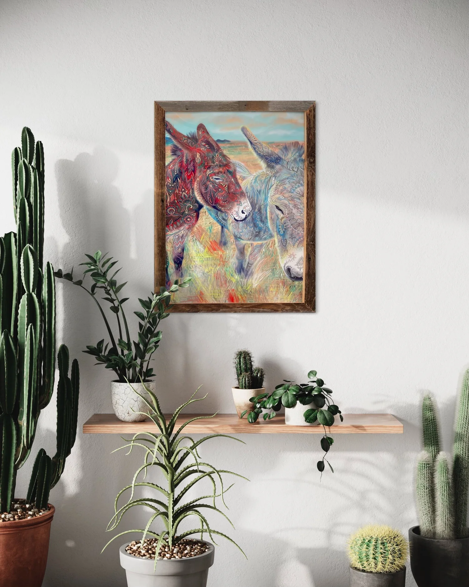 Burros/Donkey Art by Ornamental Wildlife Artist Spirit Pervades