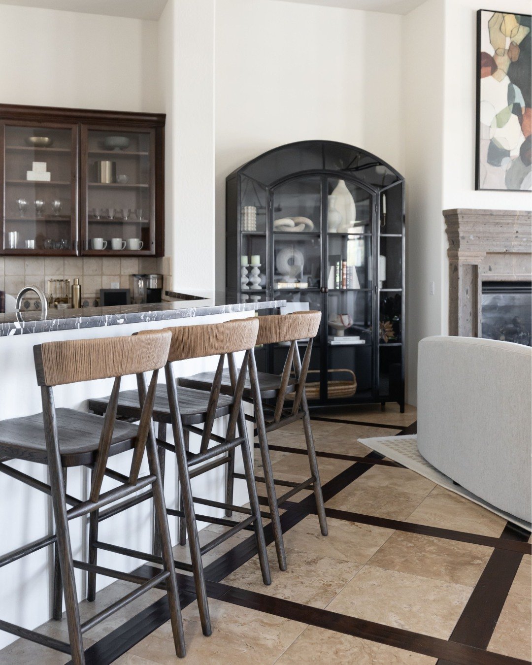Creating the perfect counter stool setup takes more consideration than most people realize 🤔

Surrounding limitations play a huge role in finding the best bar stools for your space, like clearance under the counter, clearance behind the stool, and s