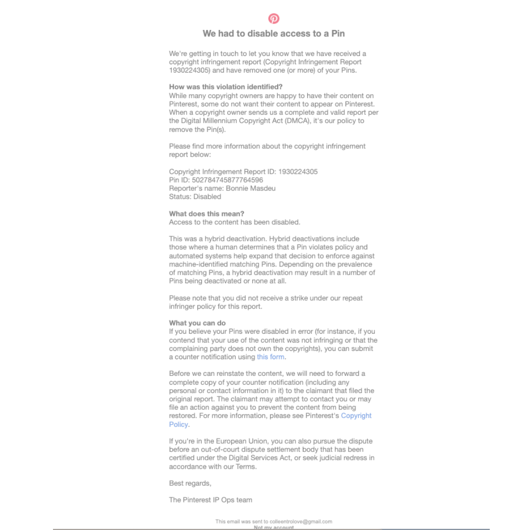       
  
    Pinterest gives me the bottom line  A picture I re-pinned of a country garden belonged to someone who didn't want it on Pinterest. Oops.  


  
 #block-ba1308f0d8ff6093639b {
    
    --stroke-style: none;--stroke-thickness: 6px;
    
 