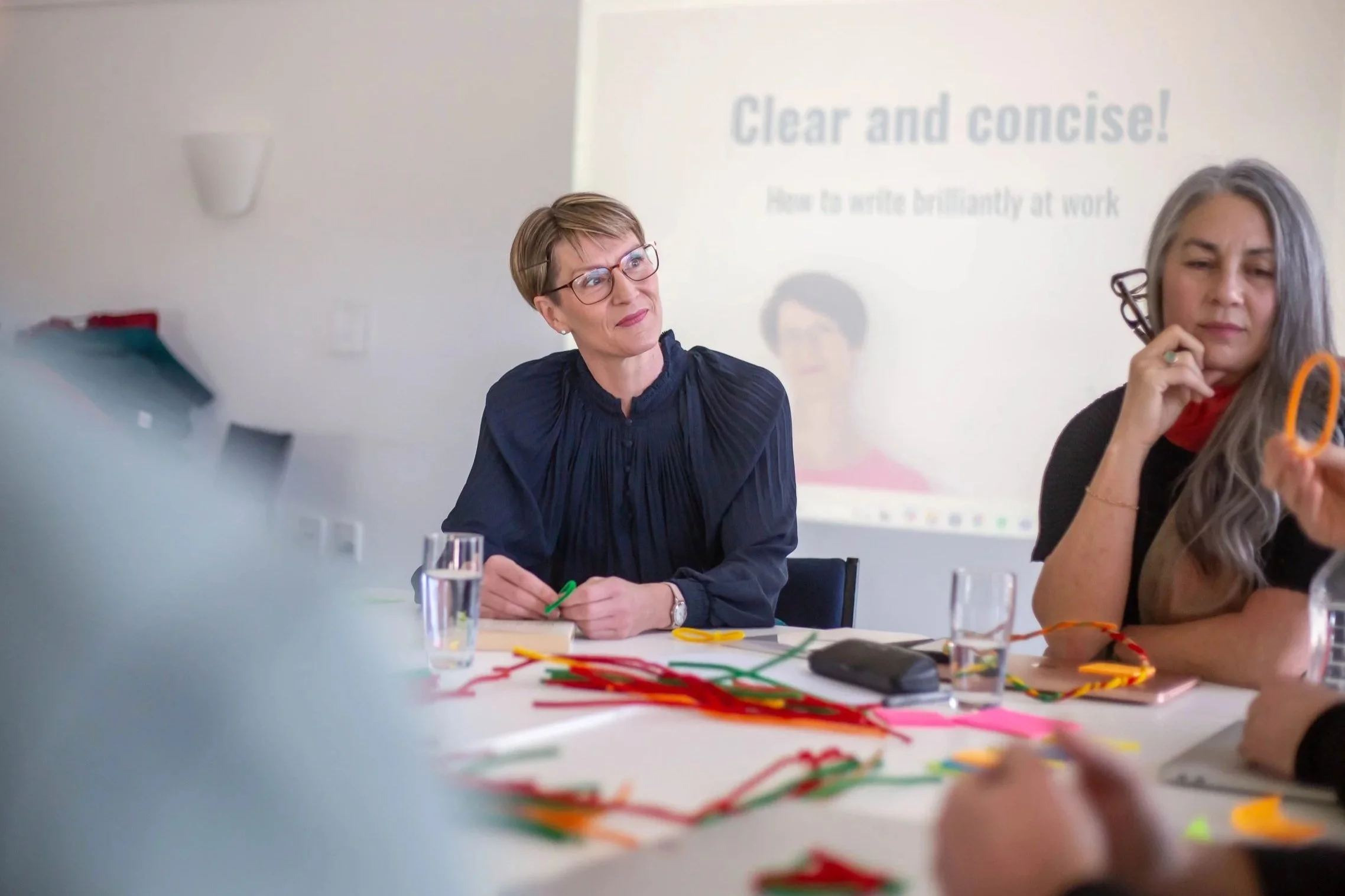 Colleen Trolove with workshop participants