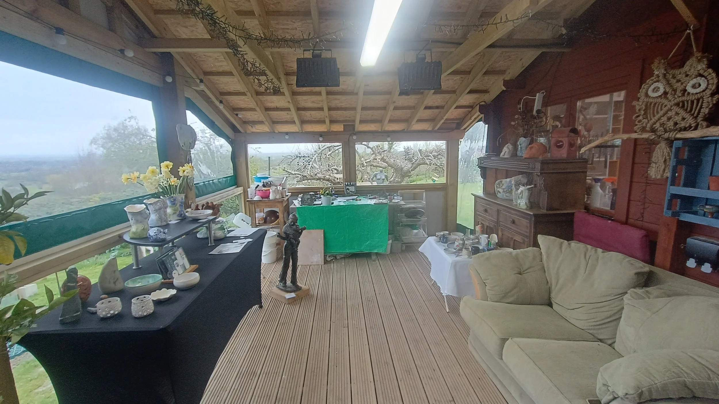 Workshop area and pop up monthly shop