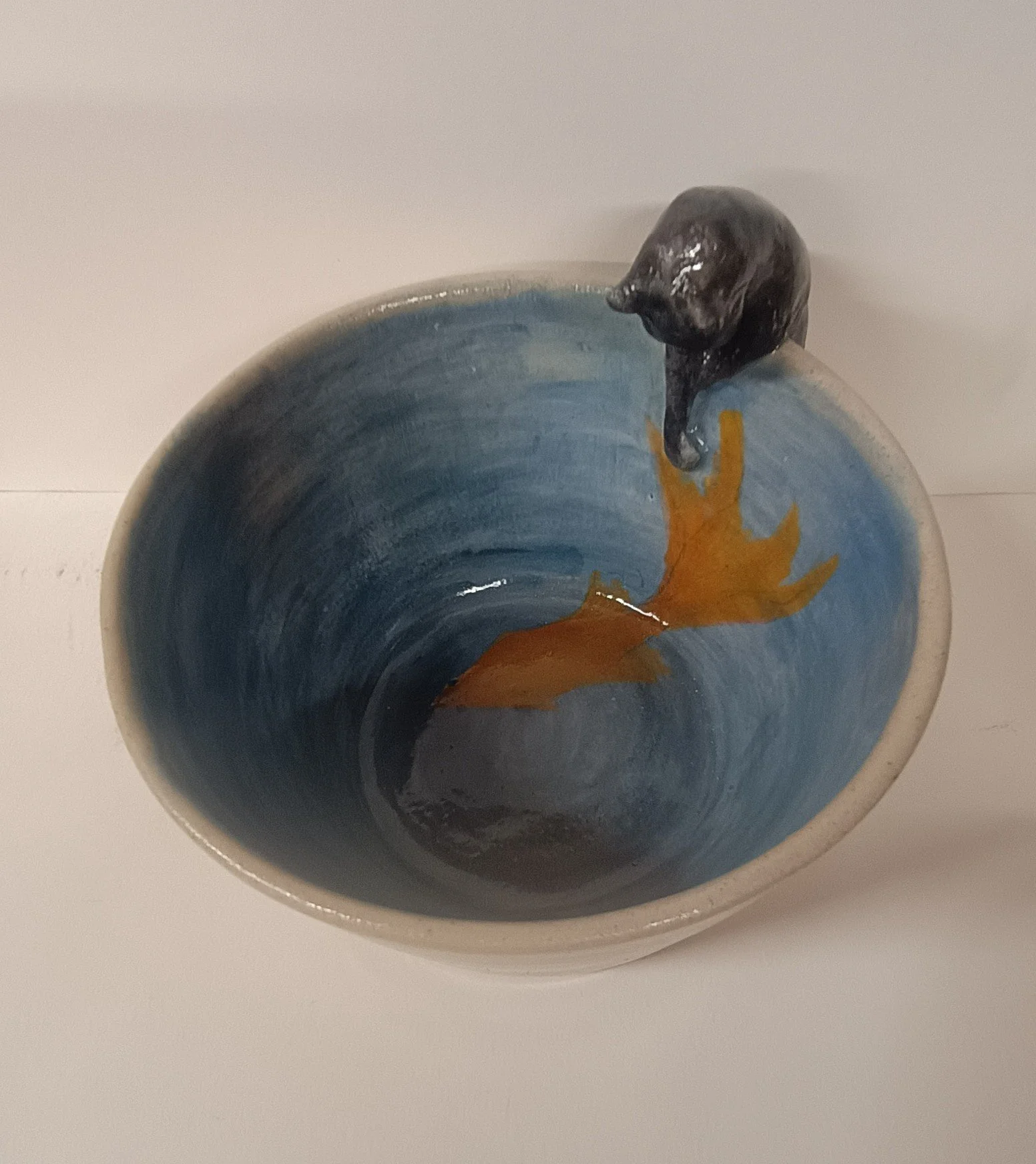 Cat stoneware bowl. £45