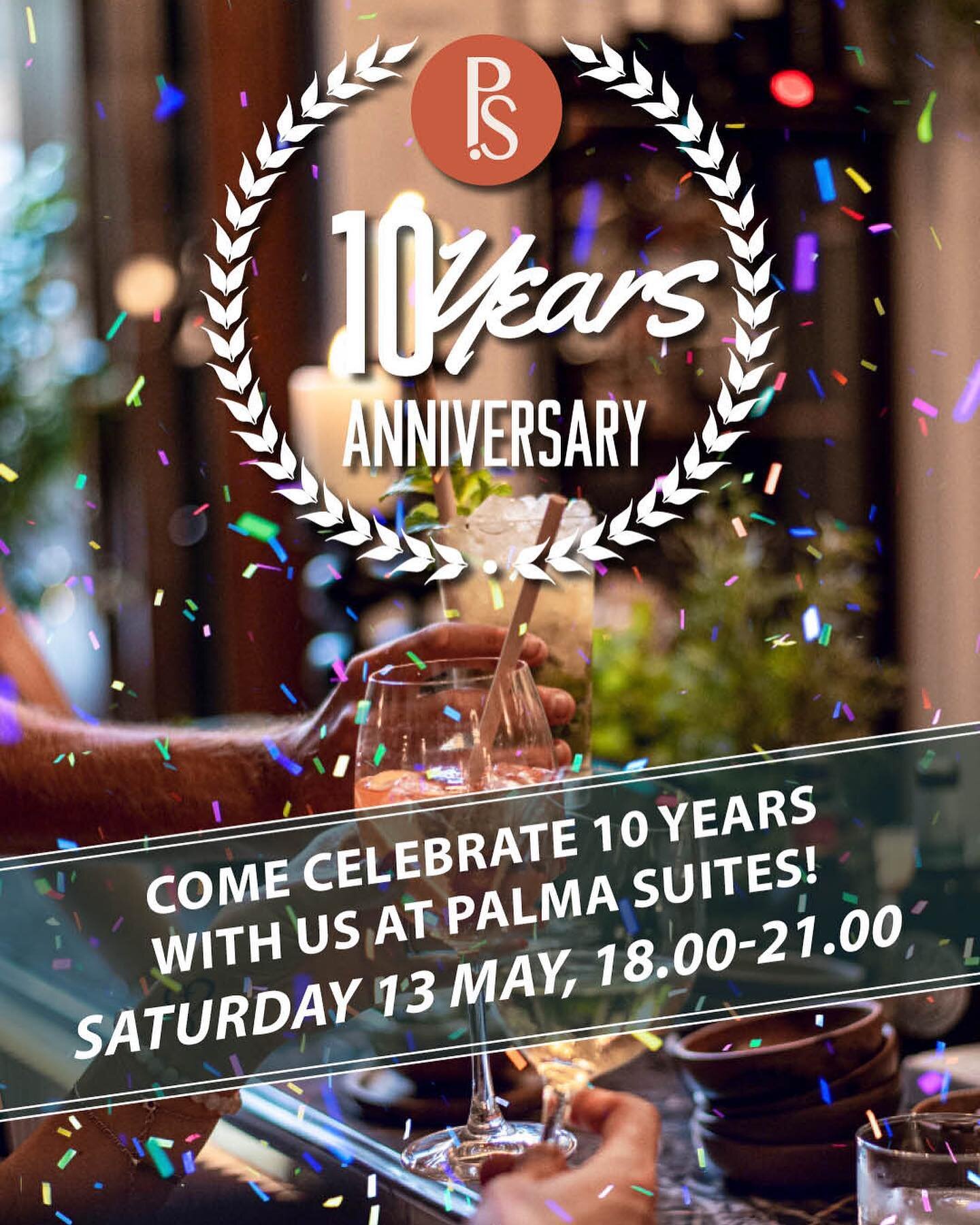 PS! Everybody! We turn 10 years - and we will celebrate 🤩 

On the 13th of May, from 18.00-21.00 you are welcome to join us for good drinks, tasty finger food and live music! The perfect warm up for your Saturday night 🥂 

Save the date 🗯️