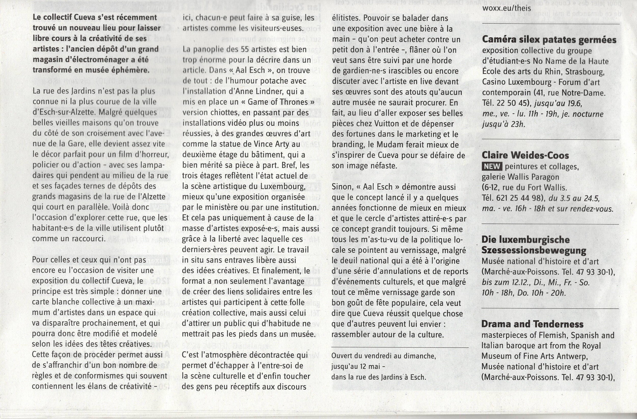 Reference: Woxx / Luc Caregari