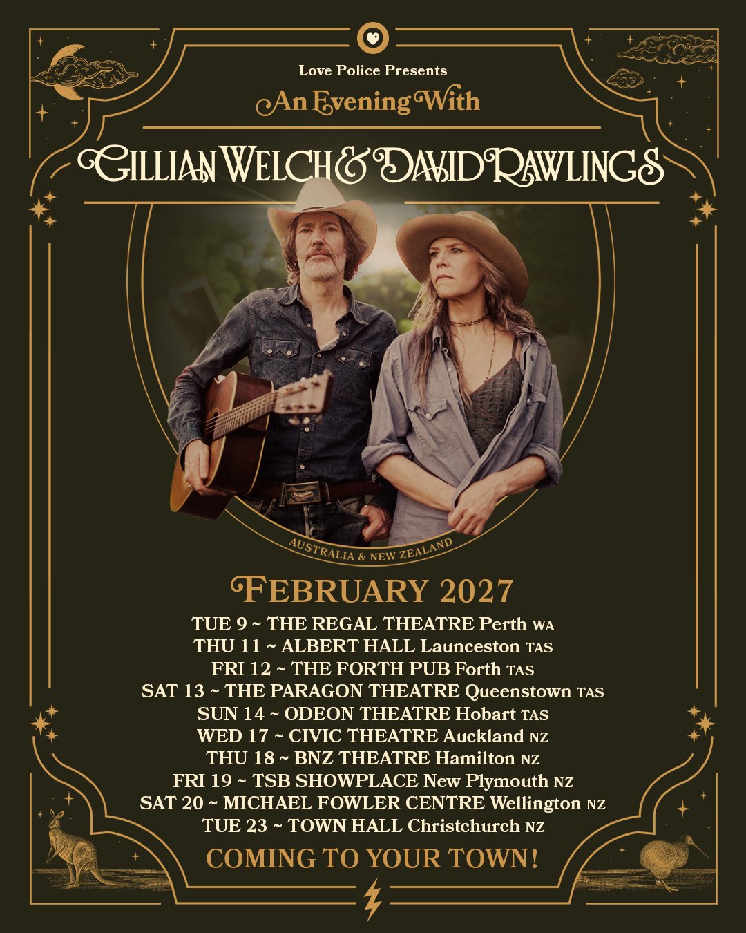 Gillian Welch &amp; David Rawlings 2027 AU/NZ tour