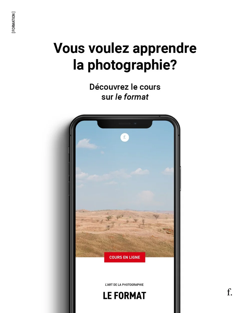 [ FORMATION&nbsp;]

Envie de progresser en photographie? Je suis heureux de vous annoncer le lancement d&rsquo;une nouvelle s&eacute;rie de cours d&eacute;di&eacute;e aux photographes d&eacute;butants et amateurs!&nbsp;

D&eacute;couvrez le cours sur