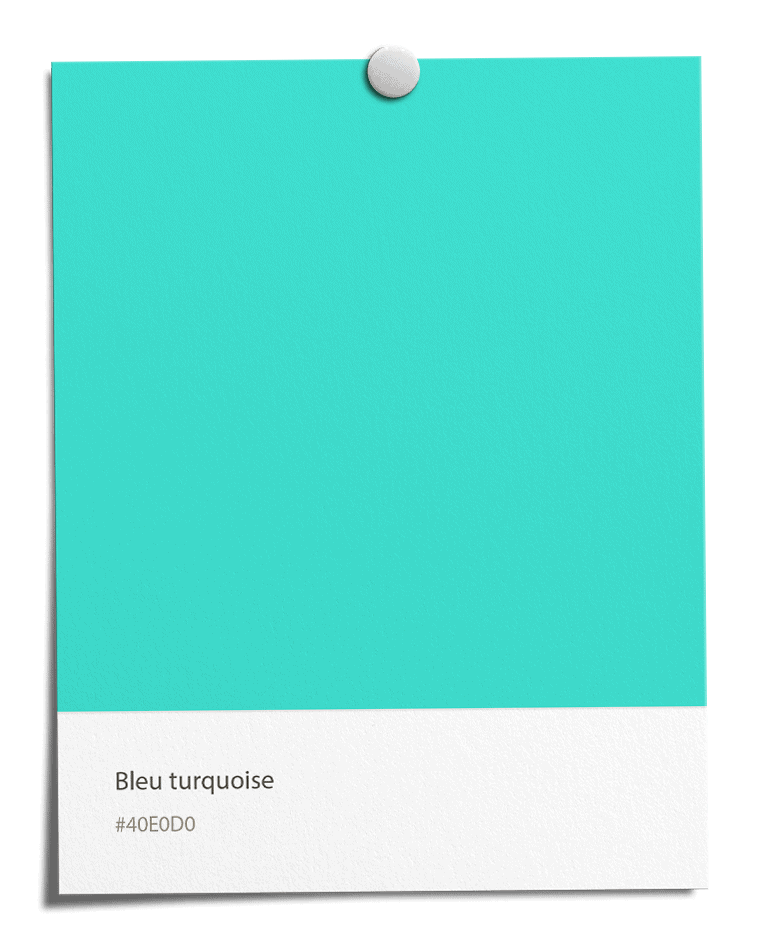 Bleu turquoise [#40E0D0]