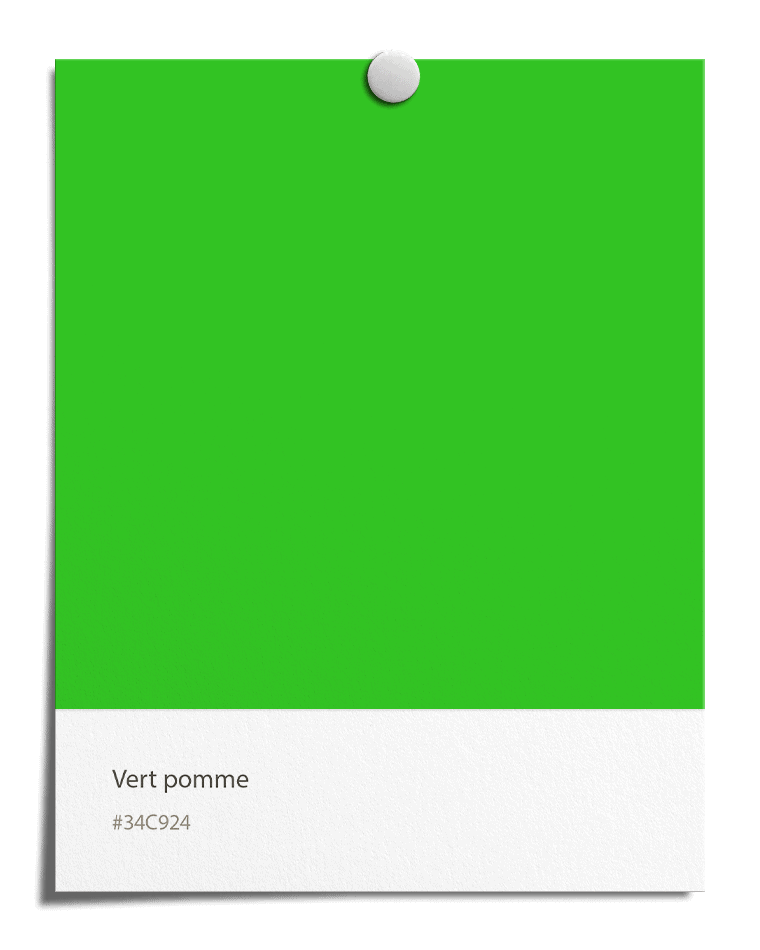 Vert pomme [#34C924]