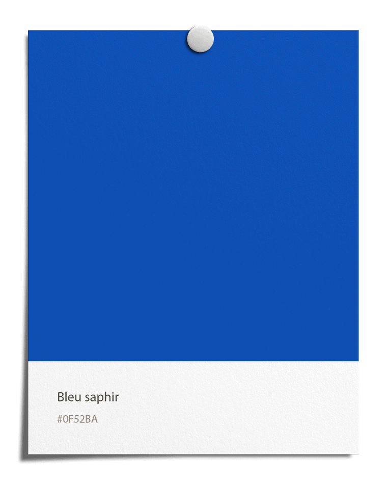 Bleu saphir [#0F52BA]