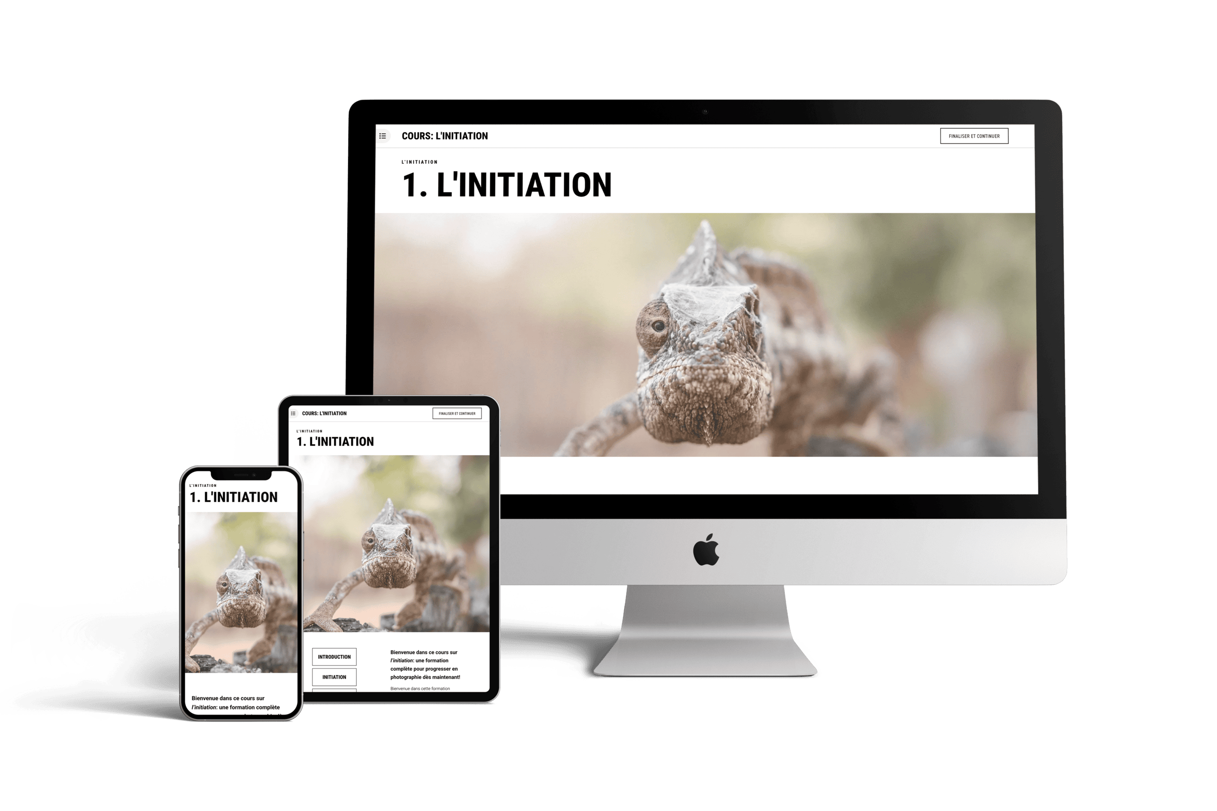 Mockup - cours de photographie: l’initiation