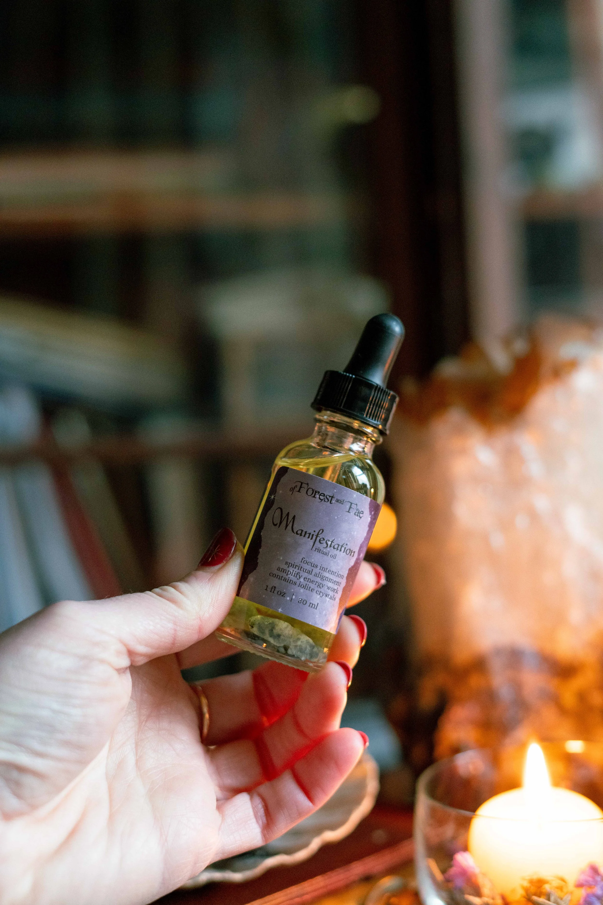 Manifestation Ritual Oil • Altar Oil For Intention Setting
