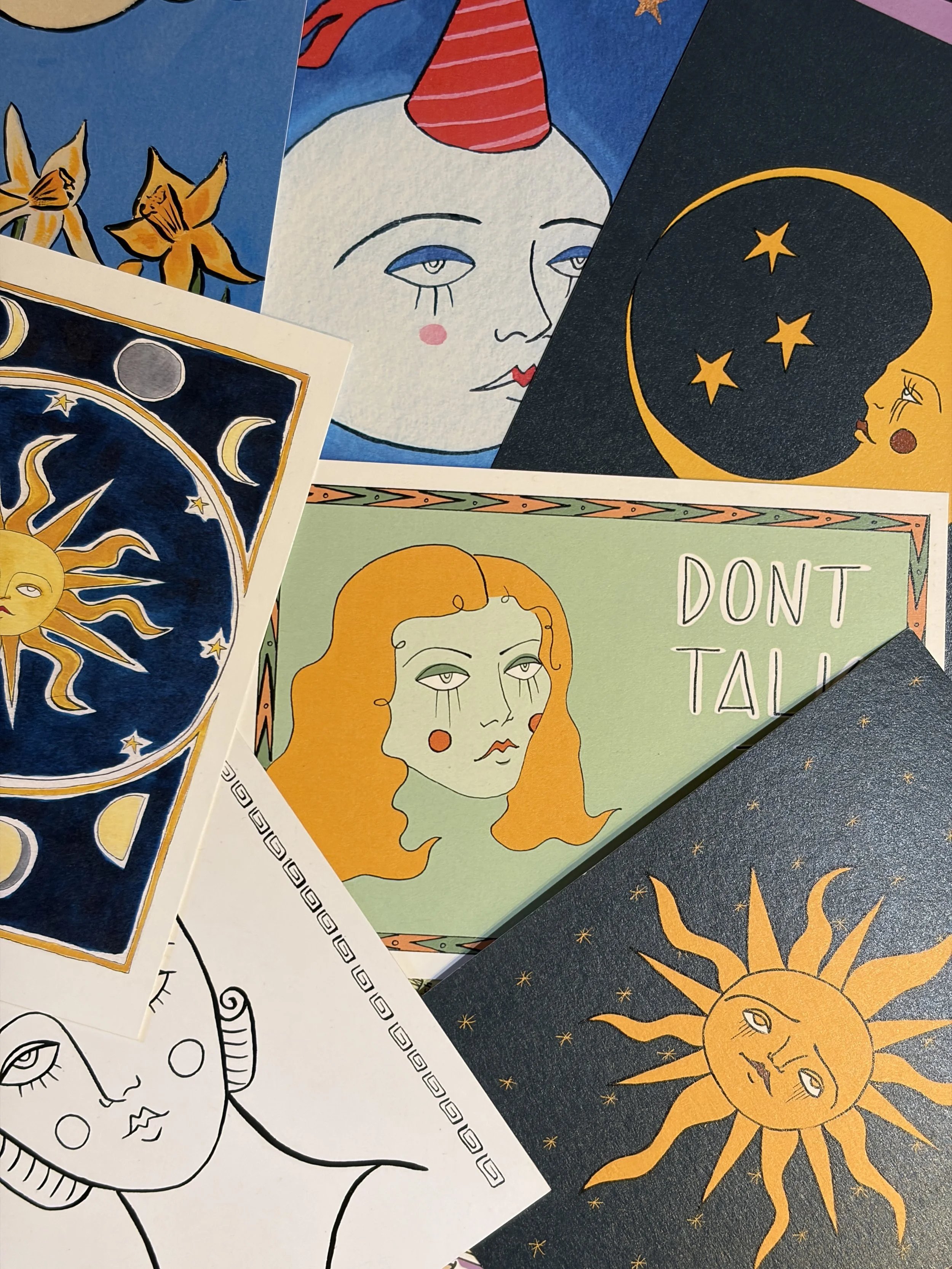 Creepy Moon Postcard Club UK