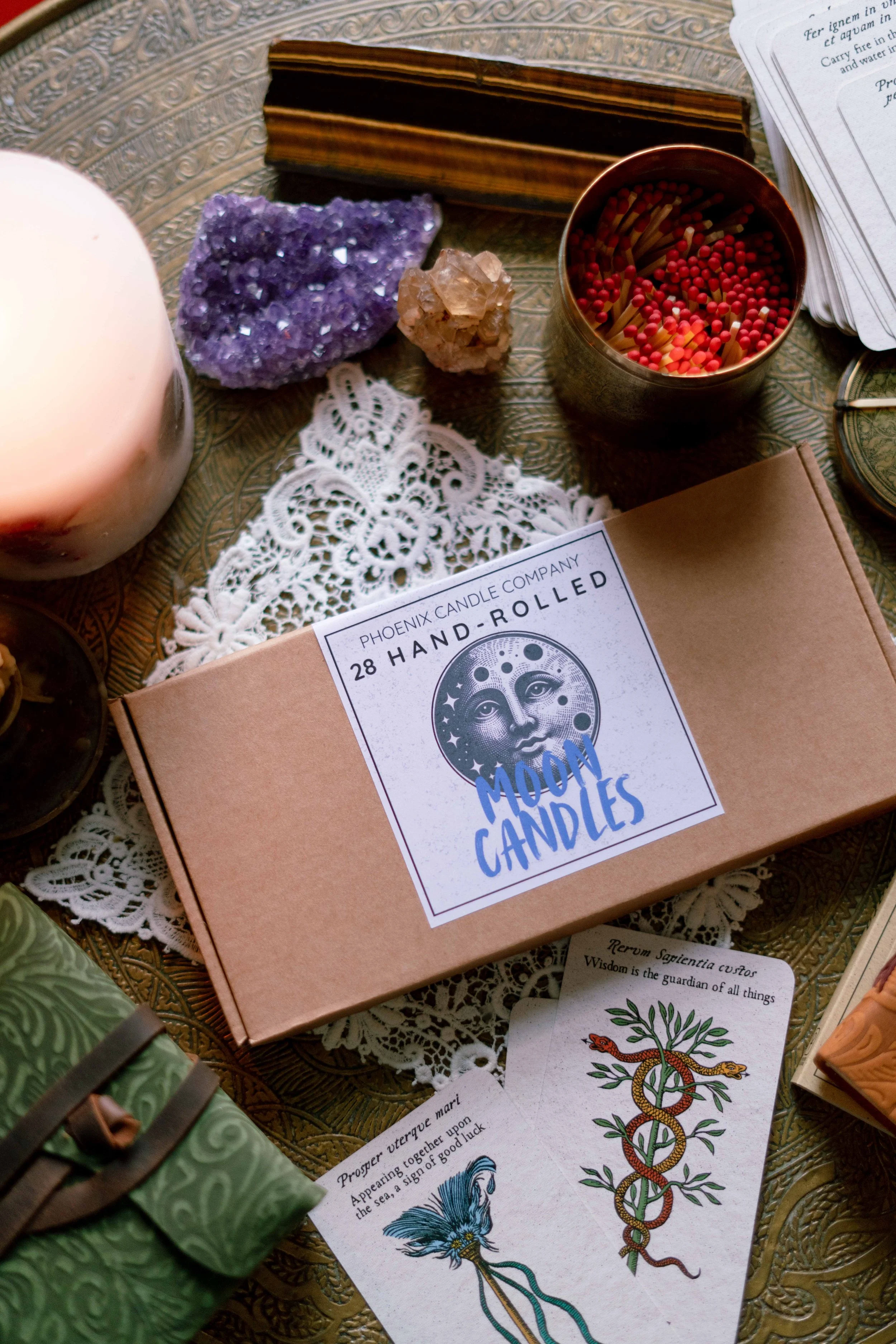 Mini Moon Ritual Glitter Candles