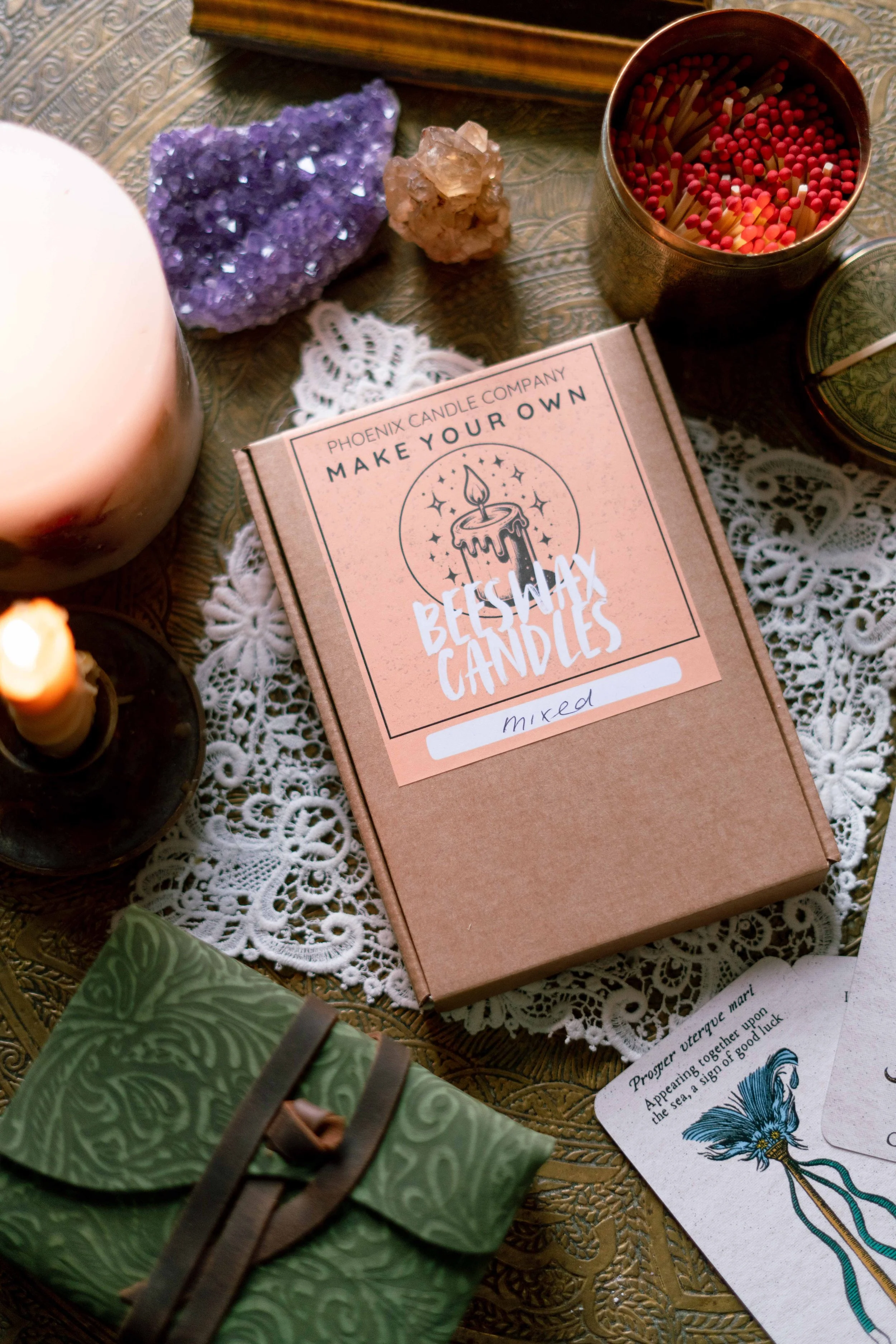 Make Your Own 4" (10cm) Beeswax Candles Kit