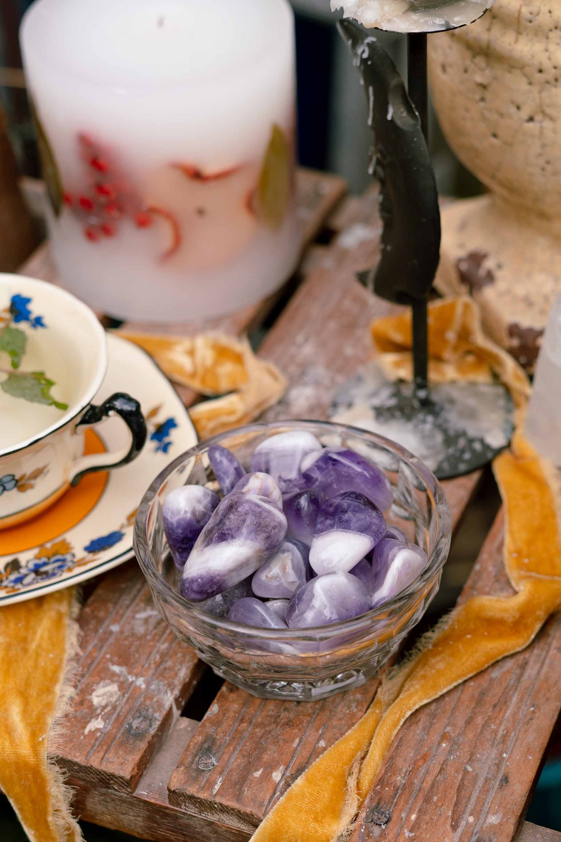Banded Amethyst Tumblestones — Namibia